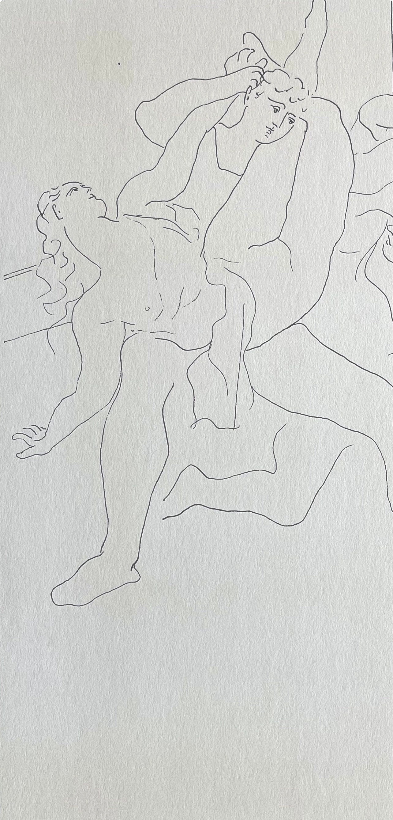 Pablo Picasso, Four Ballet Dancers (Orozco 95), Picasso: Fifteen Drawings, Limited Edition Lithograph