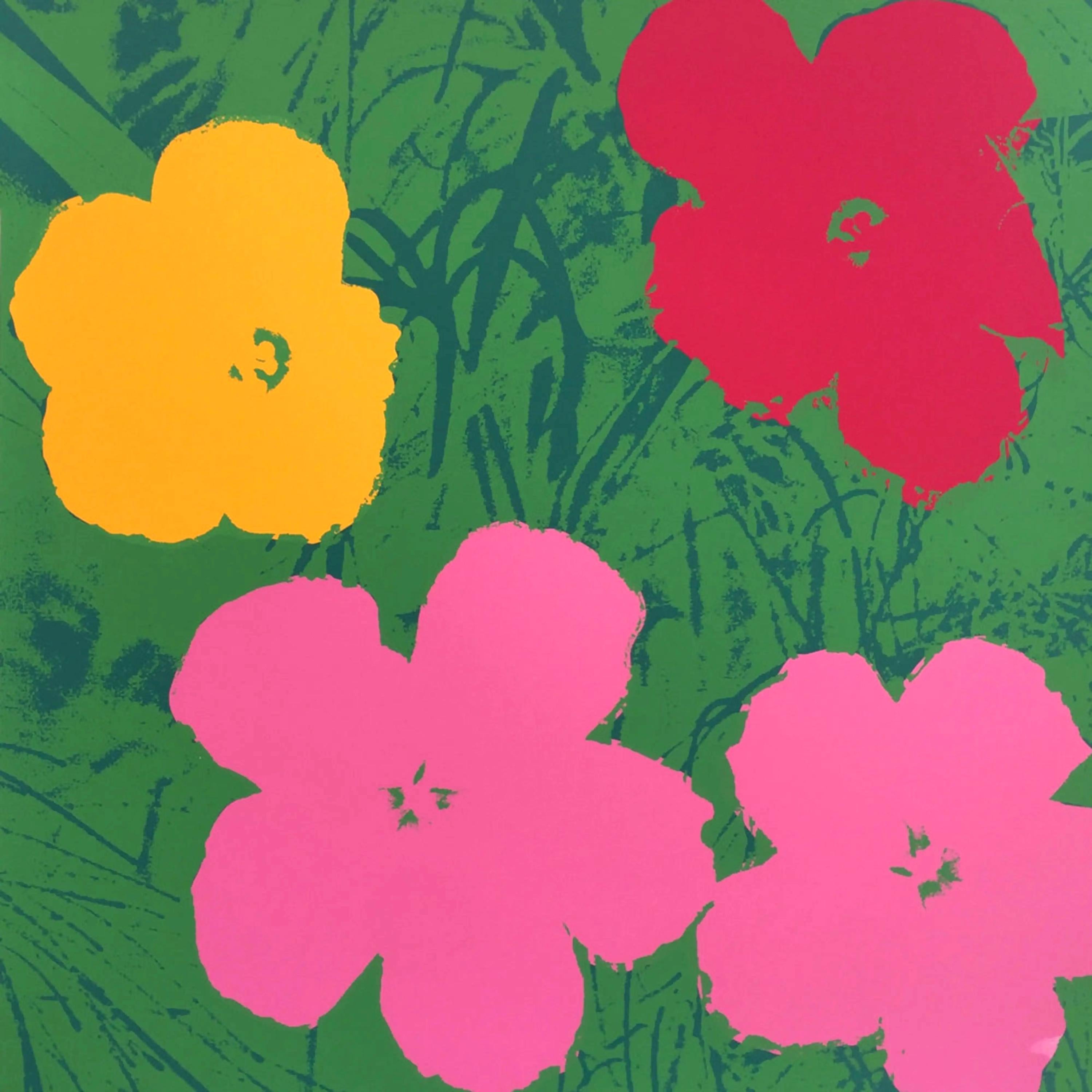 Andy Warhol, Flowers, Suite of Ten, Official Edition, Sunday B. Morning, Silkscreens