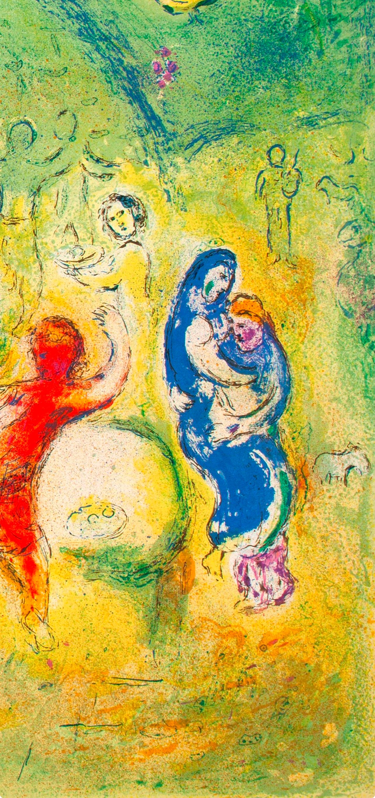 Marc Chagall, Festin nuptial dans la grotte des nymphes, Daphnis et Chloé, Limited Edition Héliogravure
