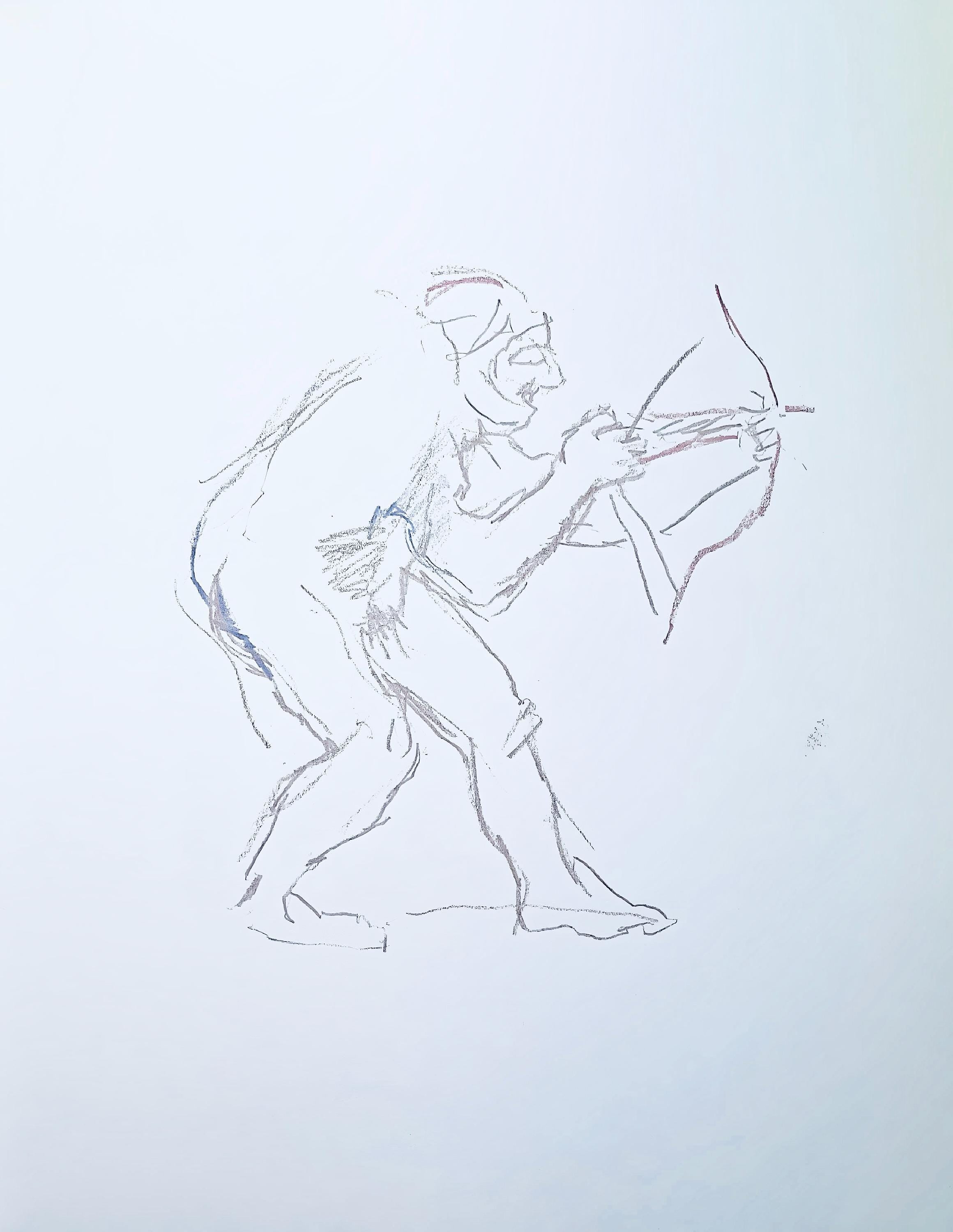 Oskar Kokoschka, Composition, Skizzenbuch der Italienischen Reise 1963, Limited Edition Lithograph