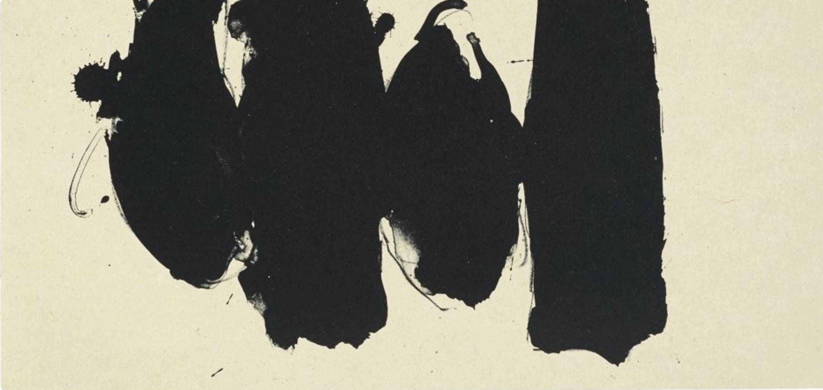 Robert Motherwell, Spanish Elegy (Belknap 354-380; Engberg/Banach 415-441), Three Poems, Limited Edition Lithograph