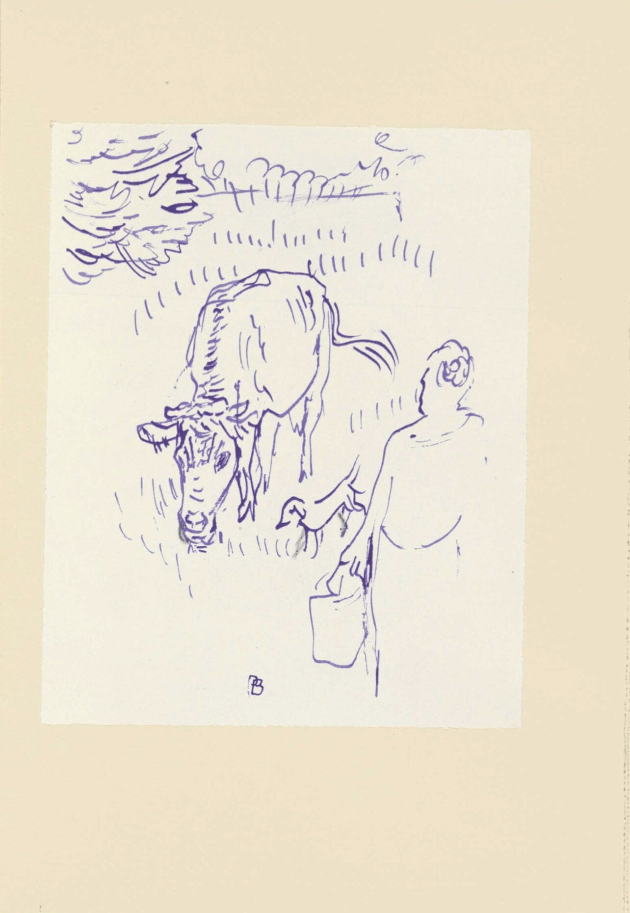 Pierre Bonnard, Composition (Terrasse 54), Pierre Bonnard Correspondences, Limited Edition Lithograph