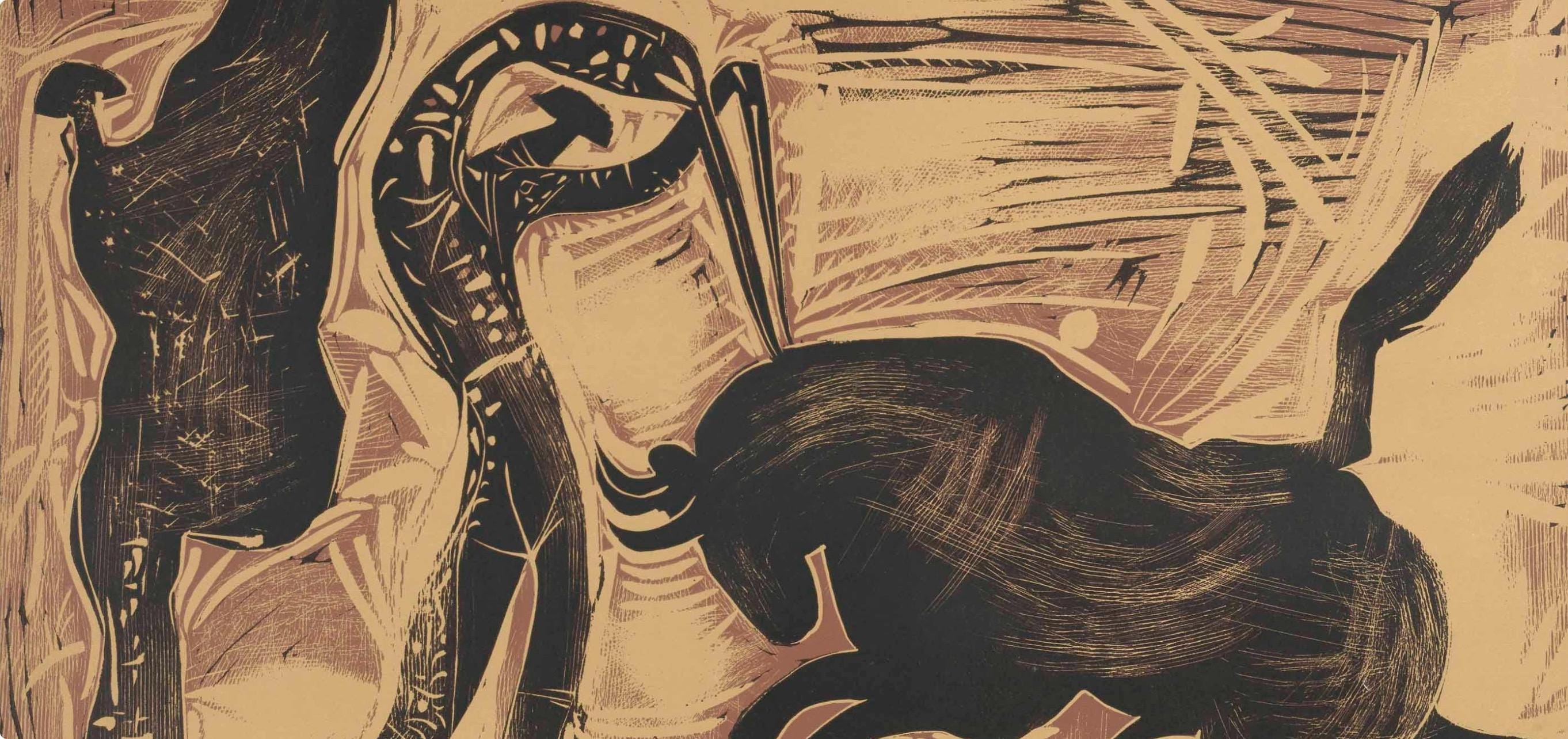 Pablo Picasso, The Banderillero (Orozco 214), Grabados al linóleo, Limited Edition Linocut