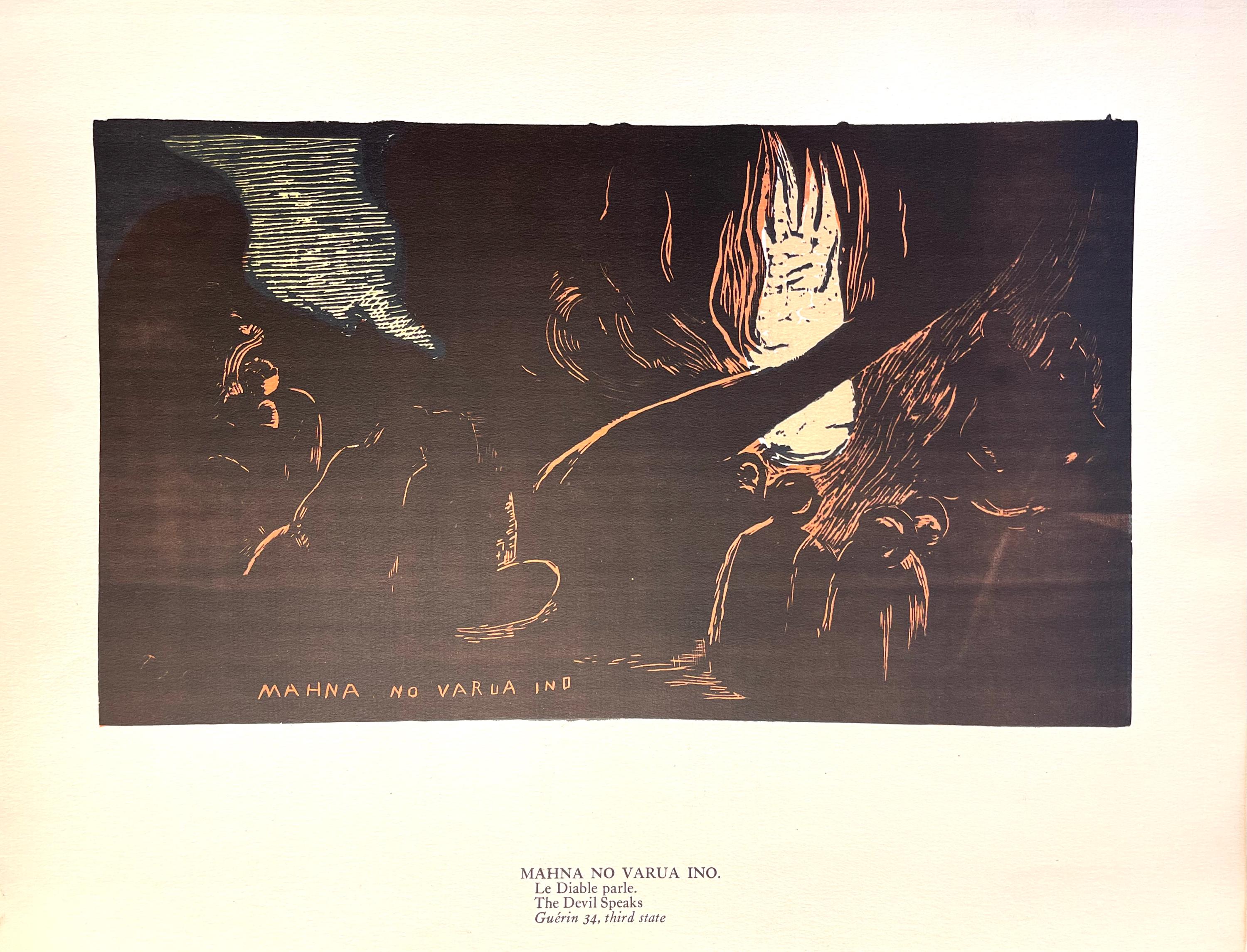 Paul Gauguin, The Devil Speaks (Mahna No Varua Ino), Gauguin, Limited Edition Woodcut