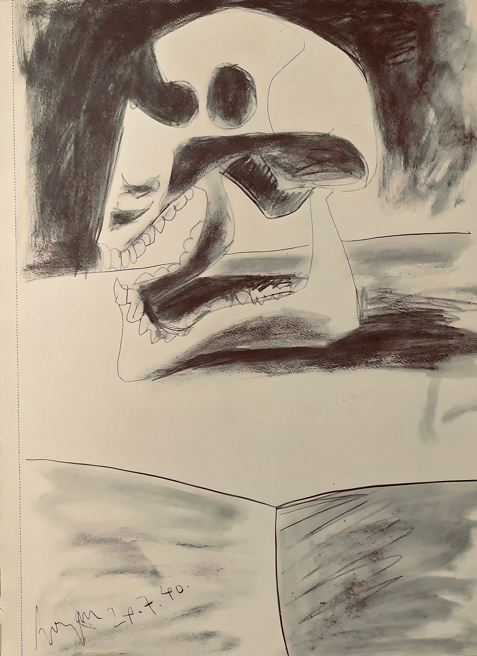 Pablo Picasso, Composition, Carnet de dessins de Picasso, Cahiers d’Art, Limited Edition Lithograph