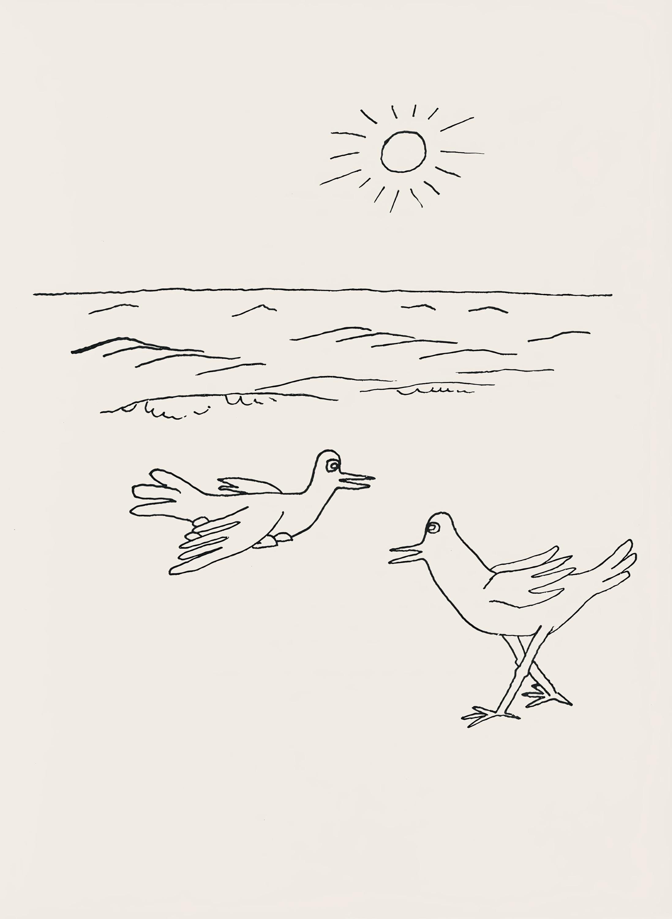 Alexander Calder, Composition, A Bestiary, Limited Edition Letterpress Print