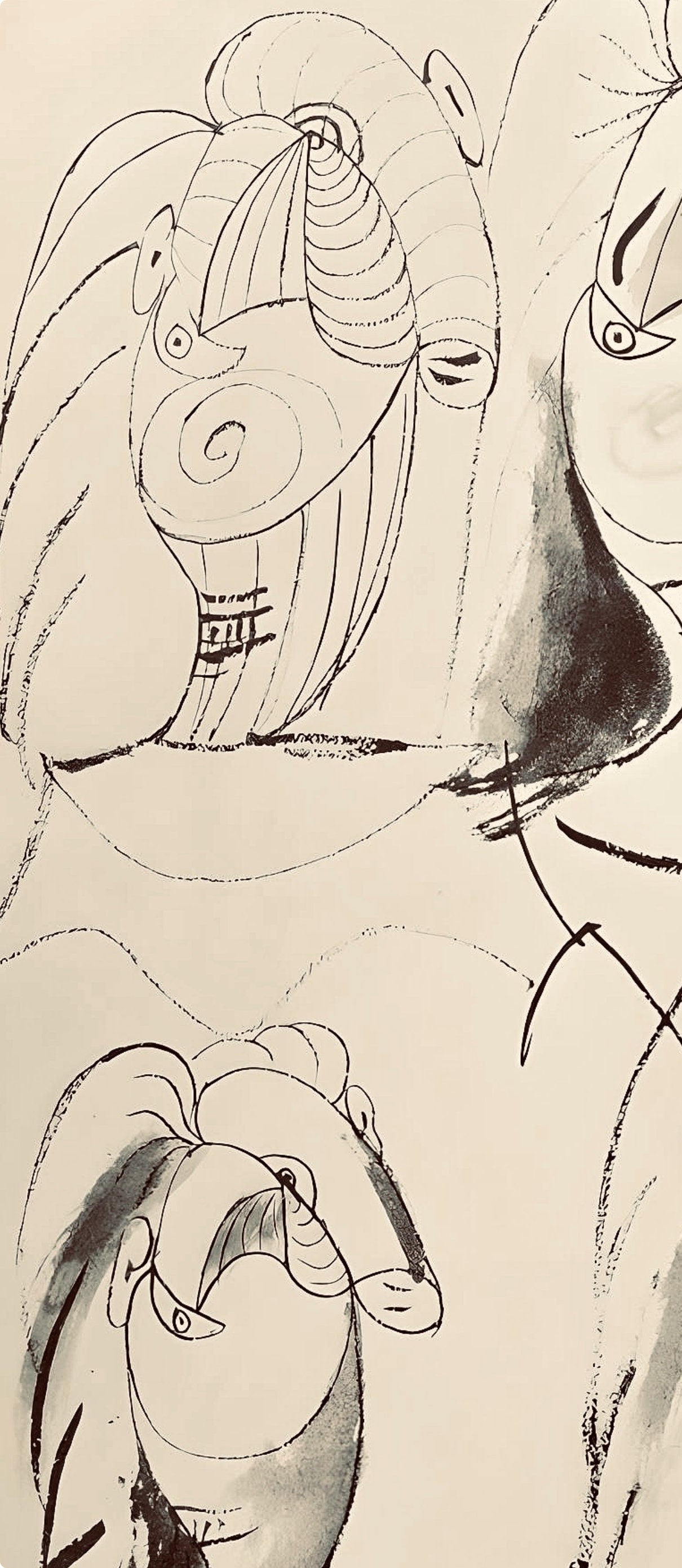 Pablo Picasso, Composition, Carnet de dessins de Picasso, Cahiers d’Art, Limited Edition Lithograph