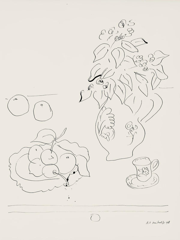 Henri Matisse, Série A, var. 1 (Duthuit 9), Henri Matisse, Dessins, Thèmes et variations, Limited Edition Lithograph