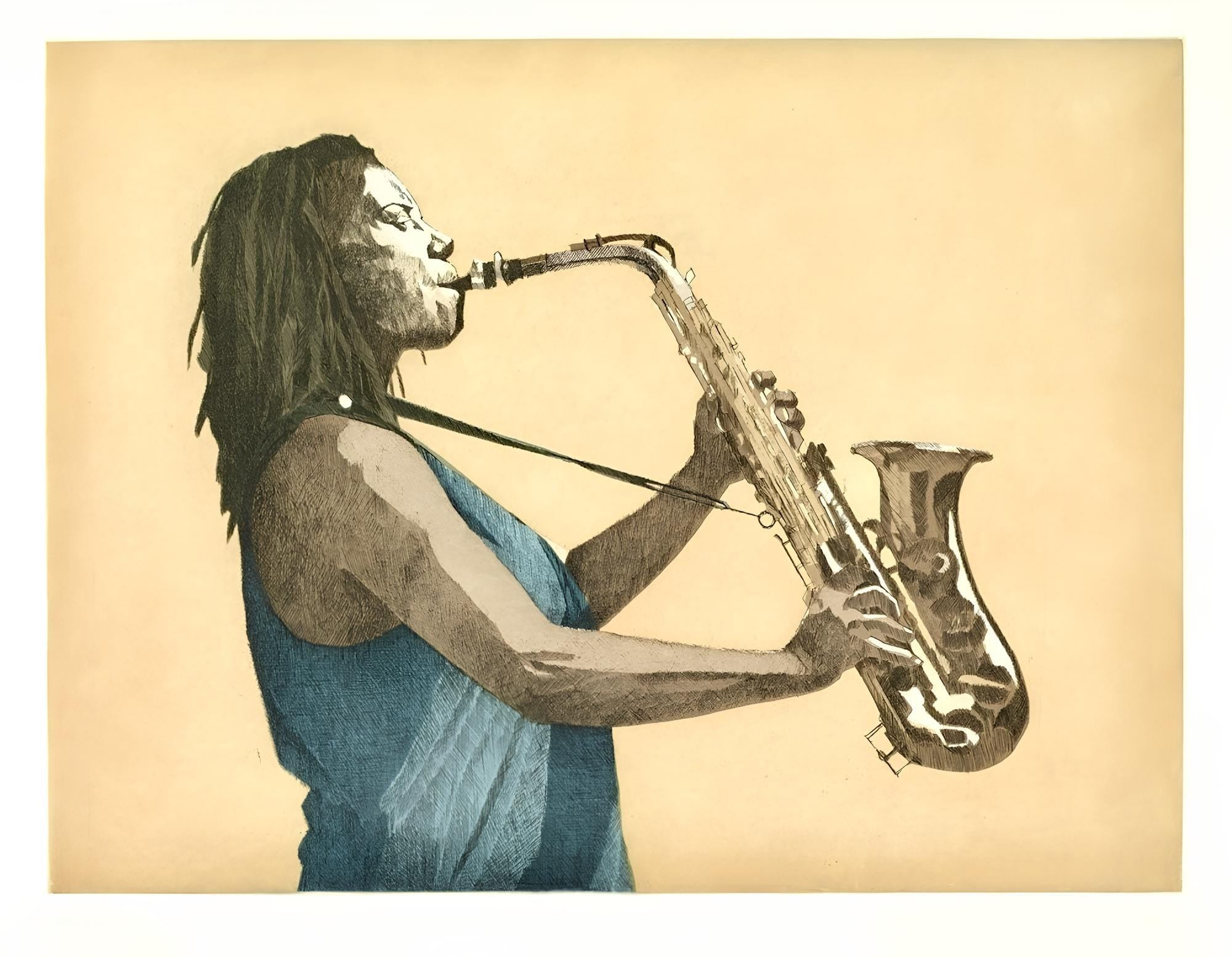 Dean Mitchell, Bathed in Light, Music, Deep Rivers in My Soul, Limited Edition Etching