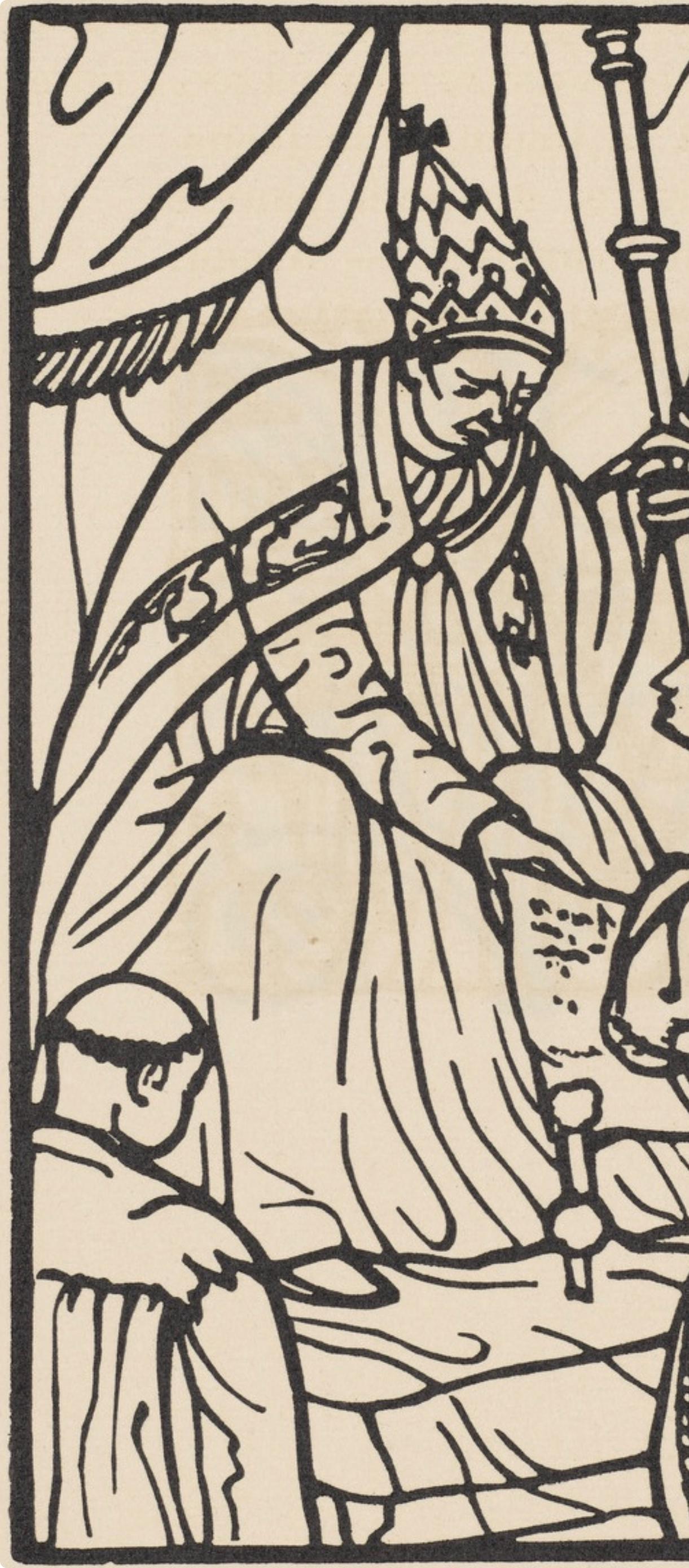 Émile Bernard, Composition (Morane, No. 100), Les Petites Fleurs de St. Françoise, Limited Edition Woodcut
