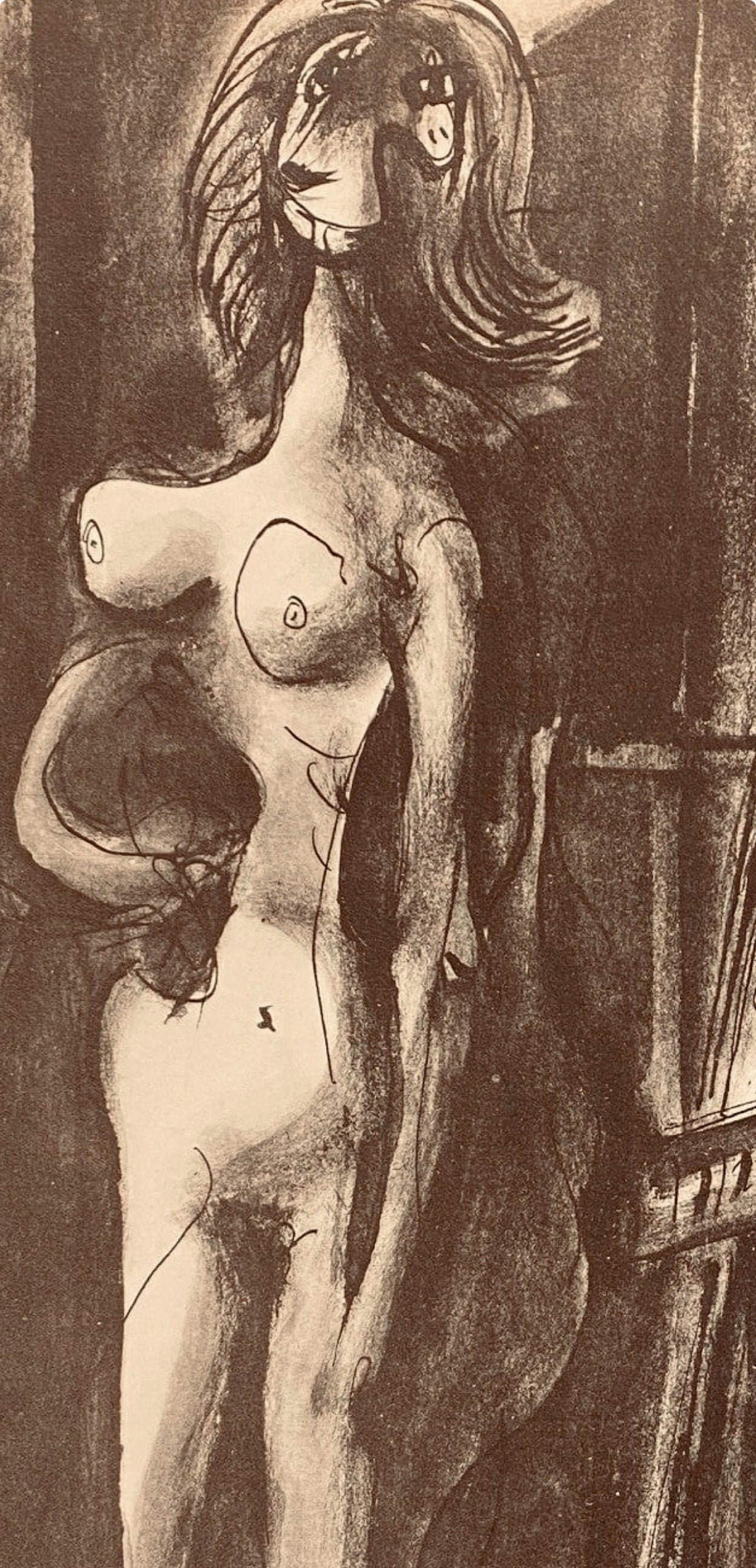 Pablo Picasso, Composition, Carnet de dessins de Picasso, Cahiers d’Art, Limited Edition Lithograph