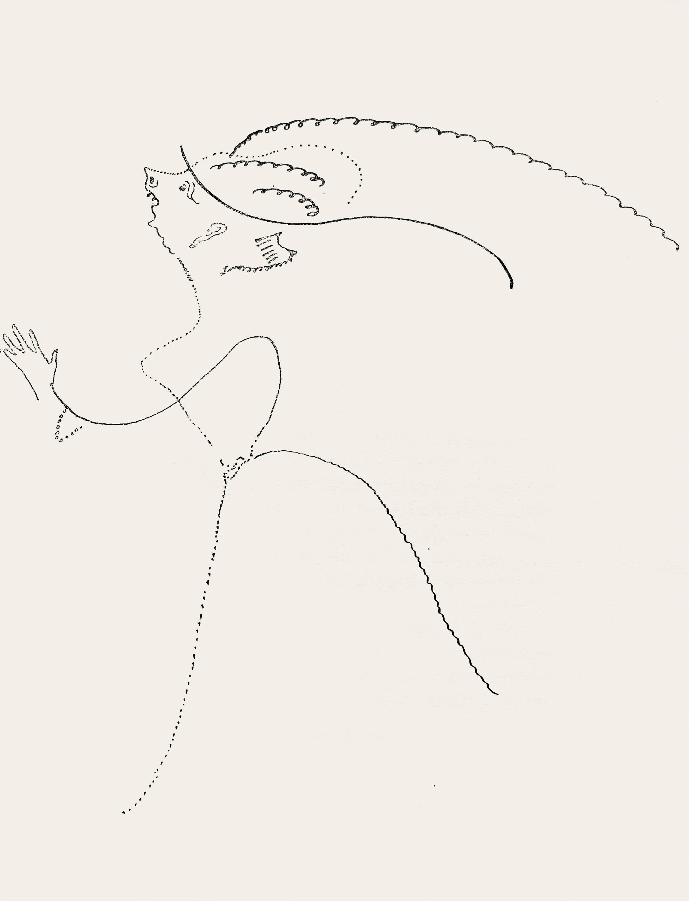 Marc Chagall, Composition, Suite Provinciale avec 92 dessins inédits de Marc Chagall, Limited Edition Lithograph
