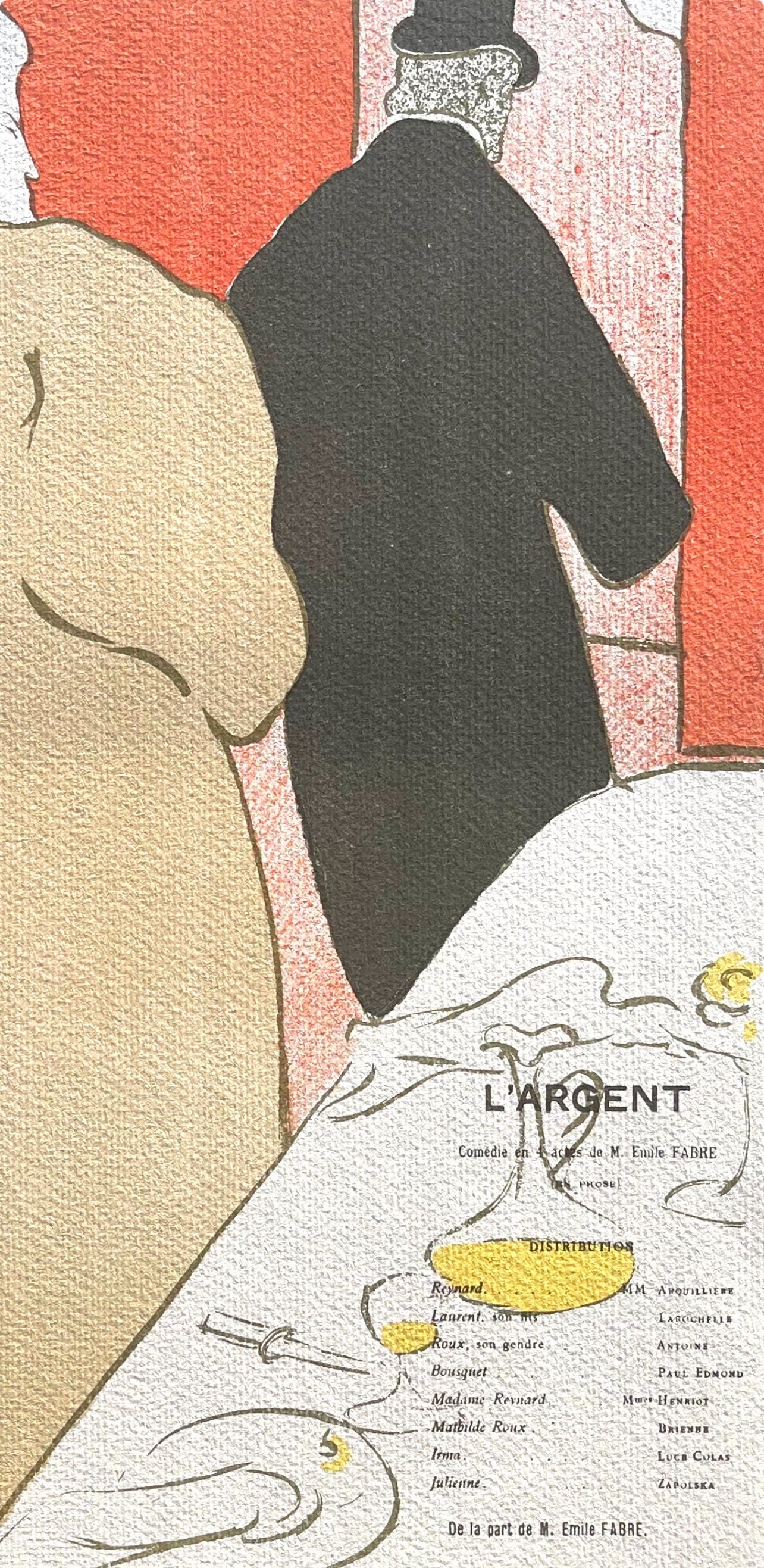 Henri de Toulouse-Lautrec, Monsieur et Dame, TLautrec, Philadelphia Museum of Art, Limited Edition Lithograph