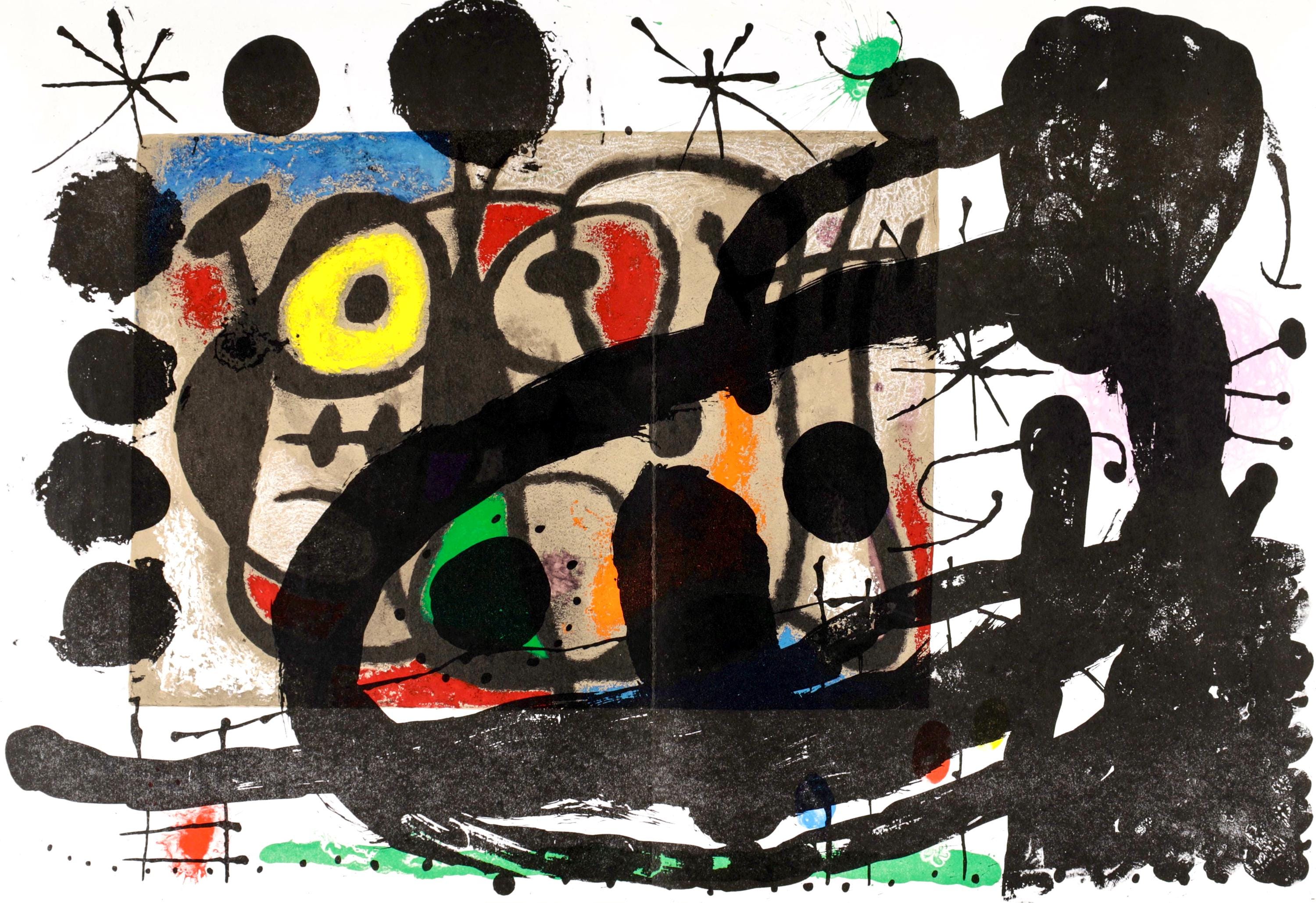Joan Miró, Composition (Cramer 102; Mourlot 428-449), Derrière le miroir, Limited Edition Lithograph