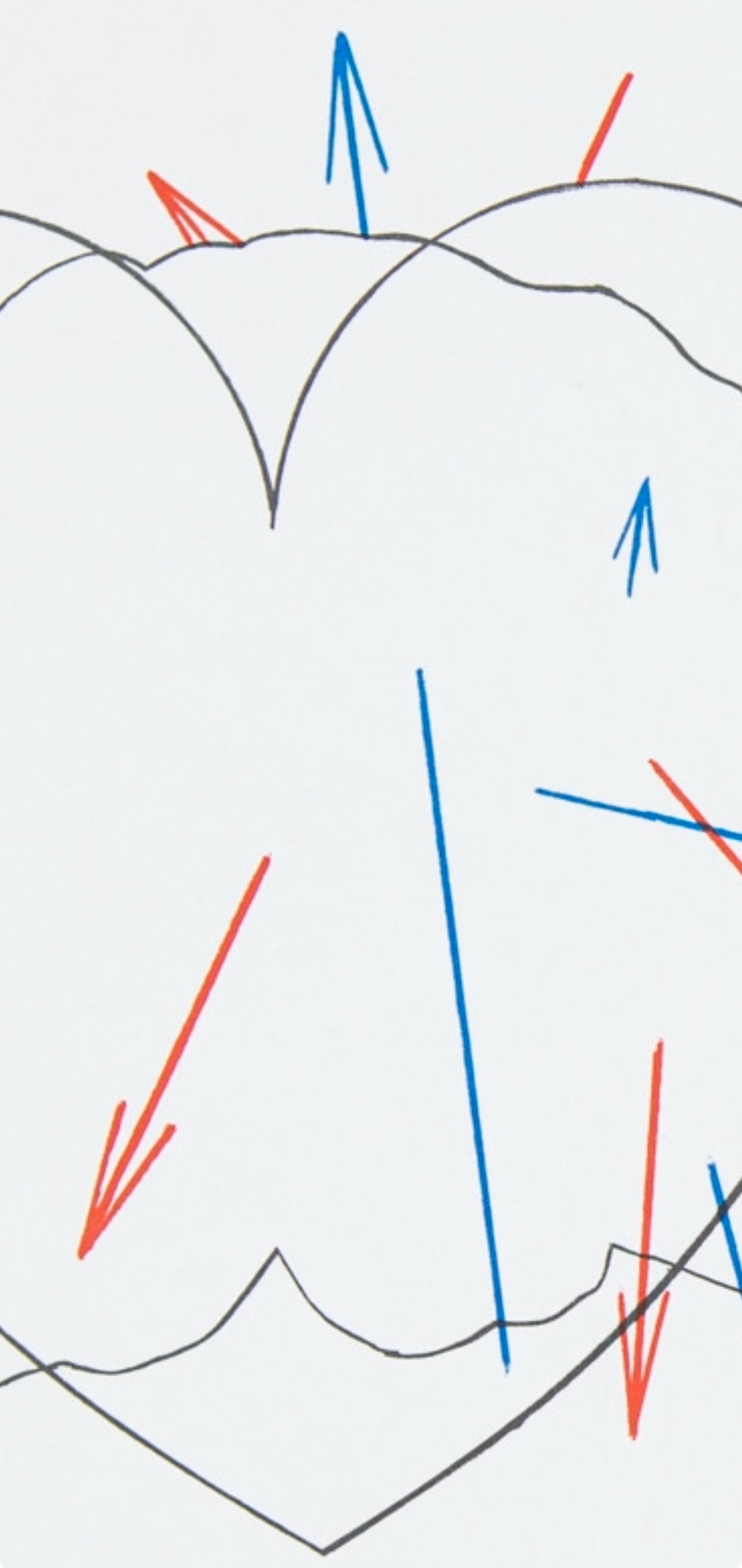 Shusaku Arakawa 荒川 修作, Composition, Derrière le miroir, Limited Edition Lithograph