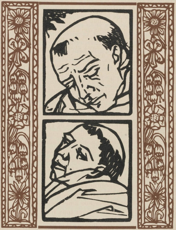 Émile Bernard, Composition (Morane, No. 100), Les Petites Fleurs de St. Françoise, Limited Edition Woodcut