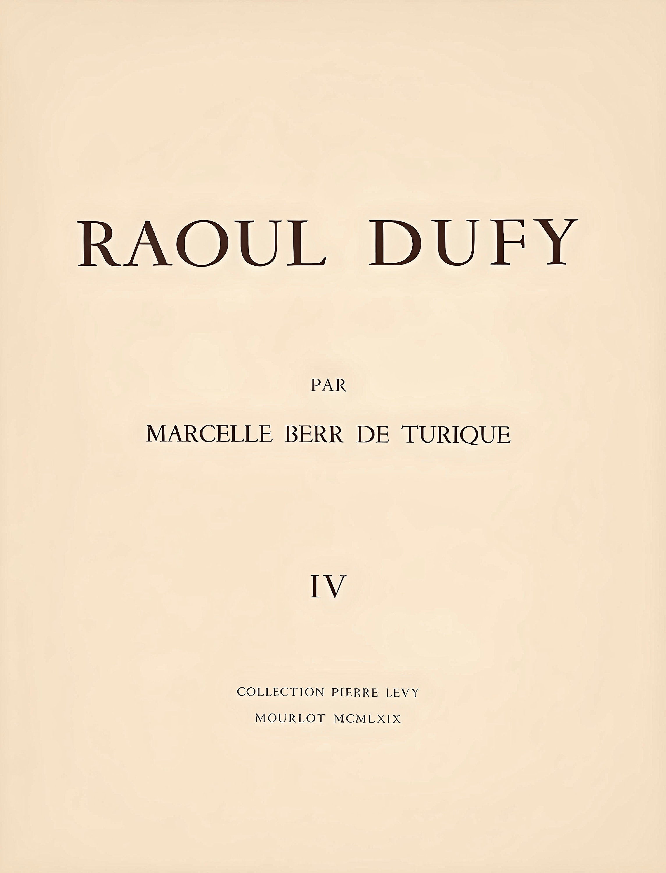 Raoul Dufy, Nature Morte Aux Fruits, Raoul Dufy, Collection Pierre Lévy, Limited Edition Lithograph