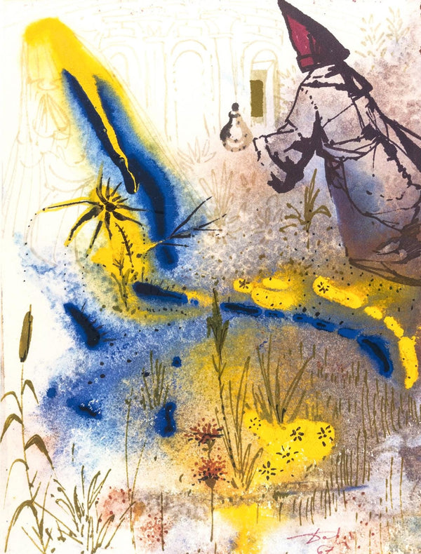 Salvador Dali, Composition (Michler/Löpsinger 1601), Romeo e Giulietta, Limited Edition Lithograph and Silkscreen