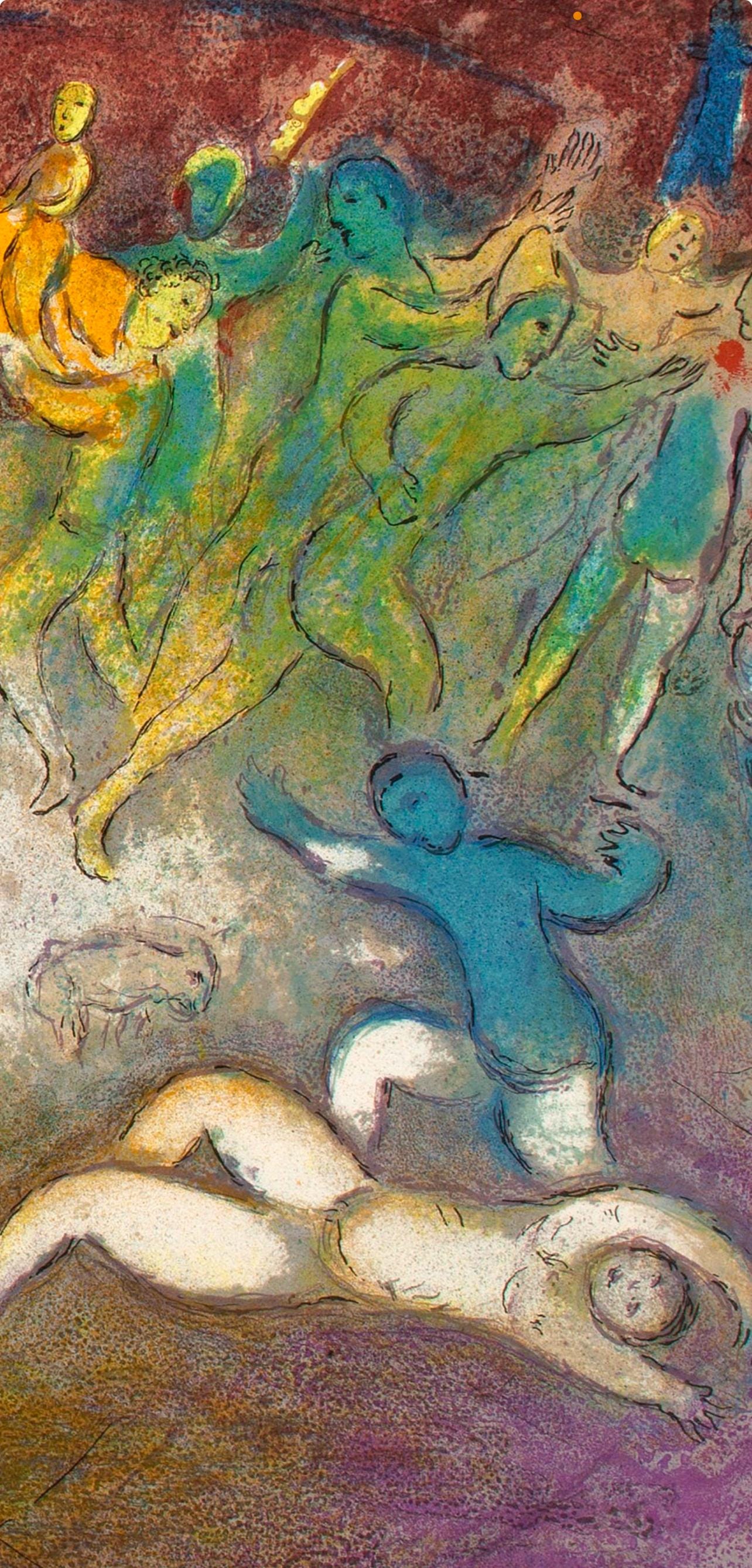 Marc Chagall, Enlèvement de Chloé, Daphnis et Chloé, Limited Edition Héliogravure