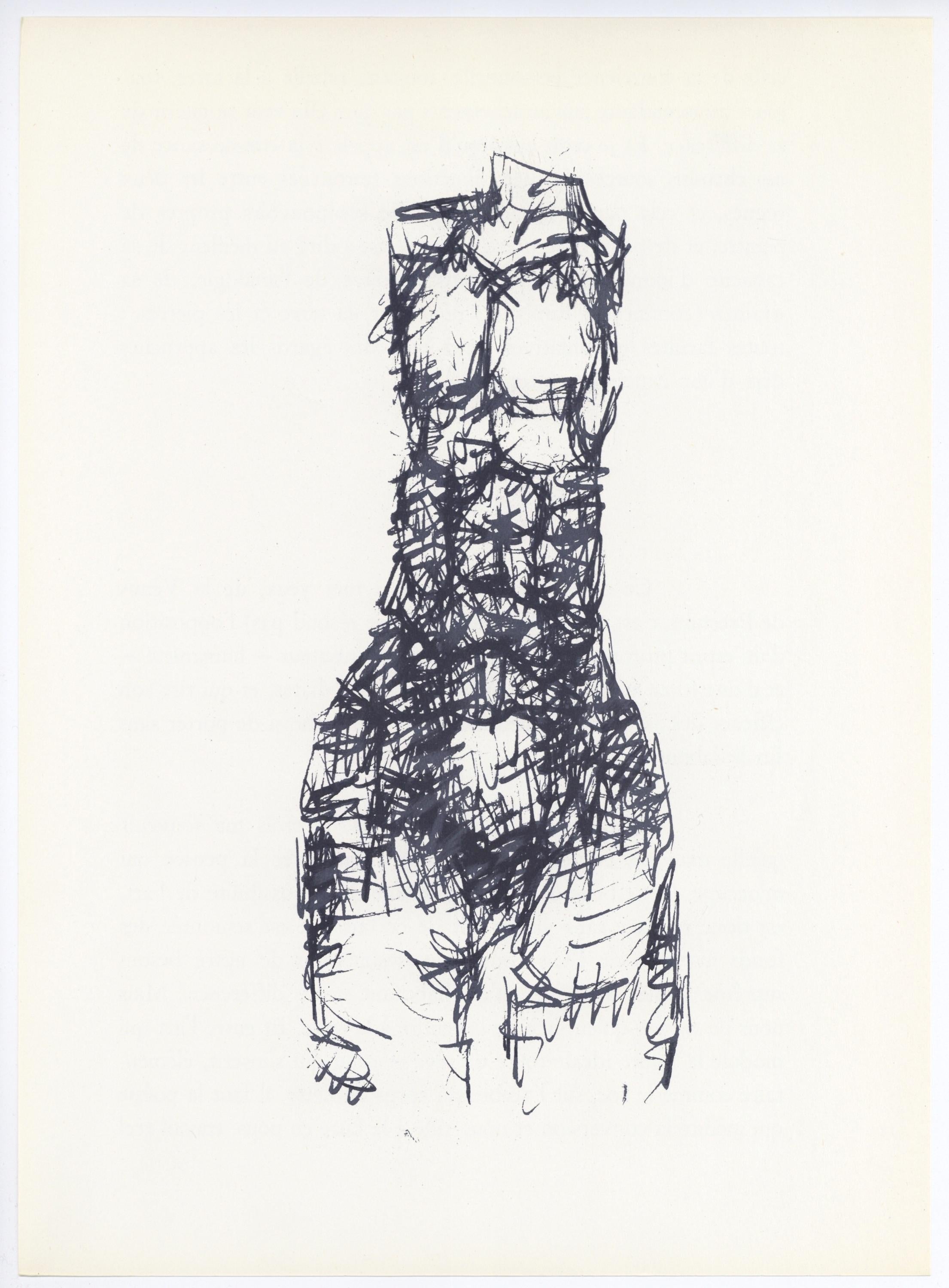 Raoul Ubac, Composition, Derrière le miroir, Limited Edition Lithograph