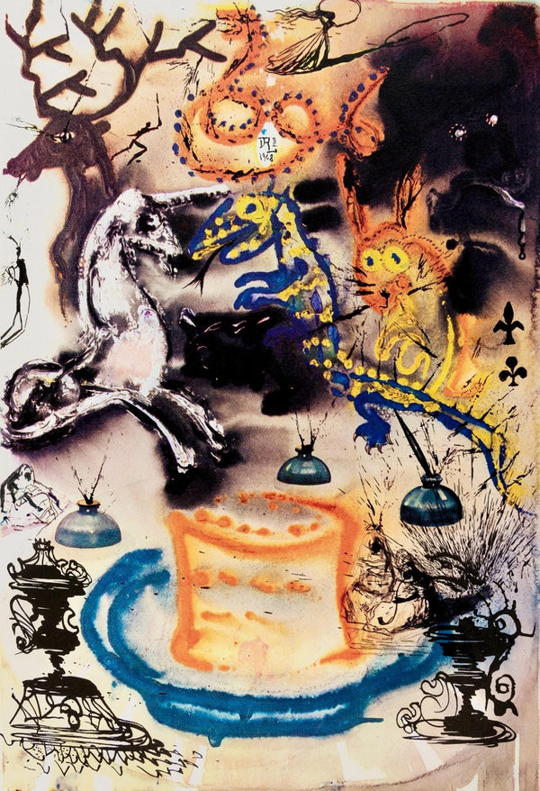 Salvador Dalí, Composition (Field 69-5, A-M), Alice's Adventures in Wonderland, Limited Edition Héliogravure