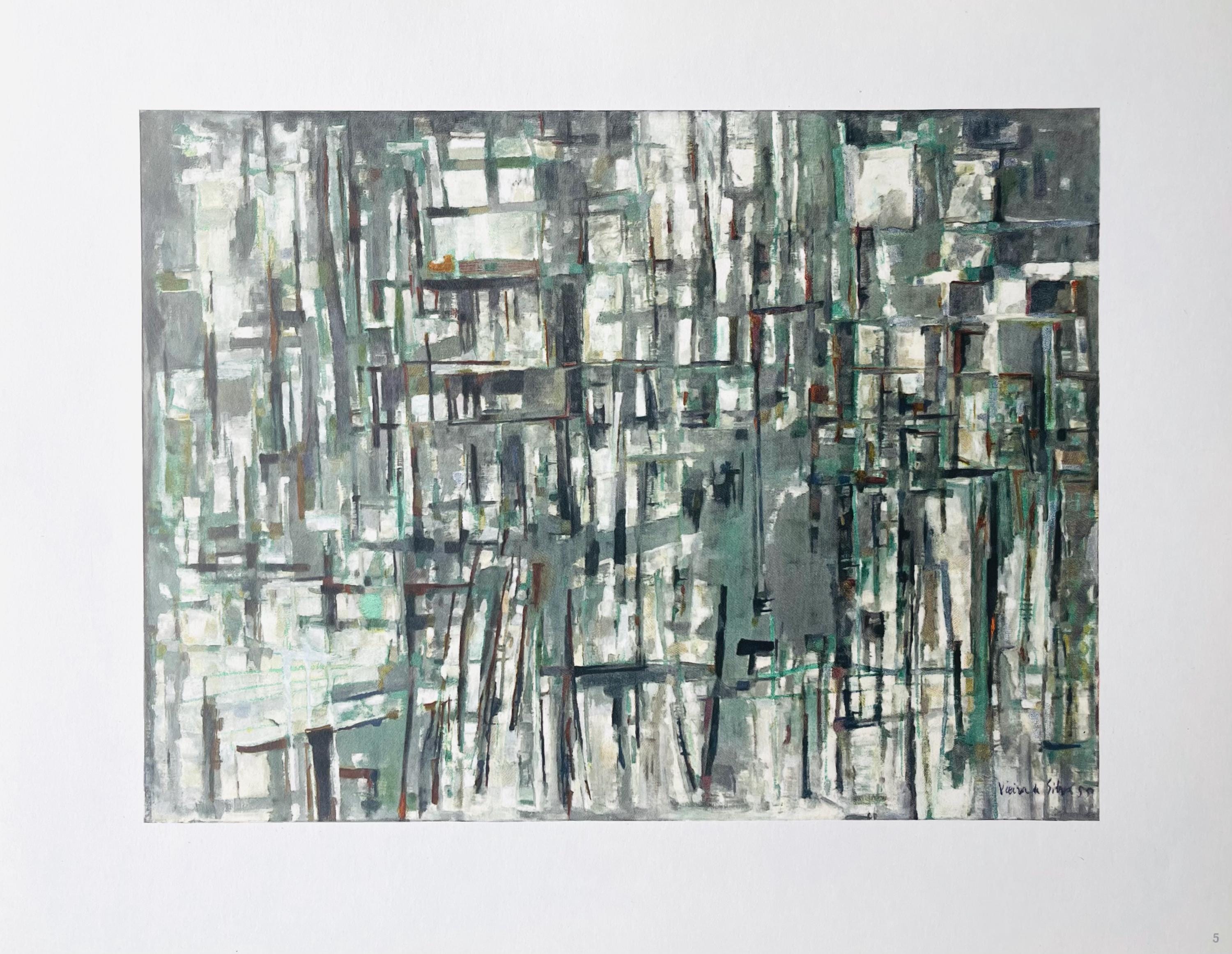 Vieira da Silva, Composition, Vieira da Silva, Peintres d'aujourd'hui, Limited Edition Lithograph