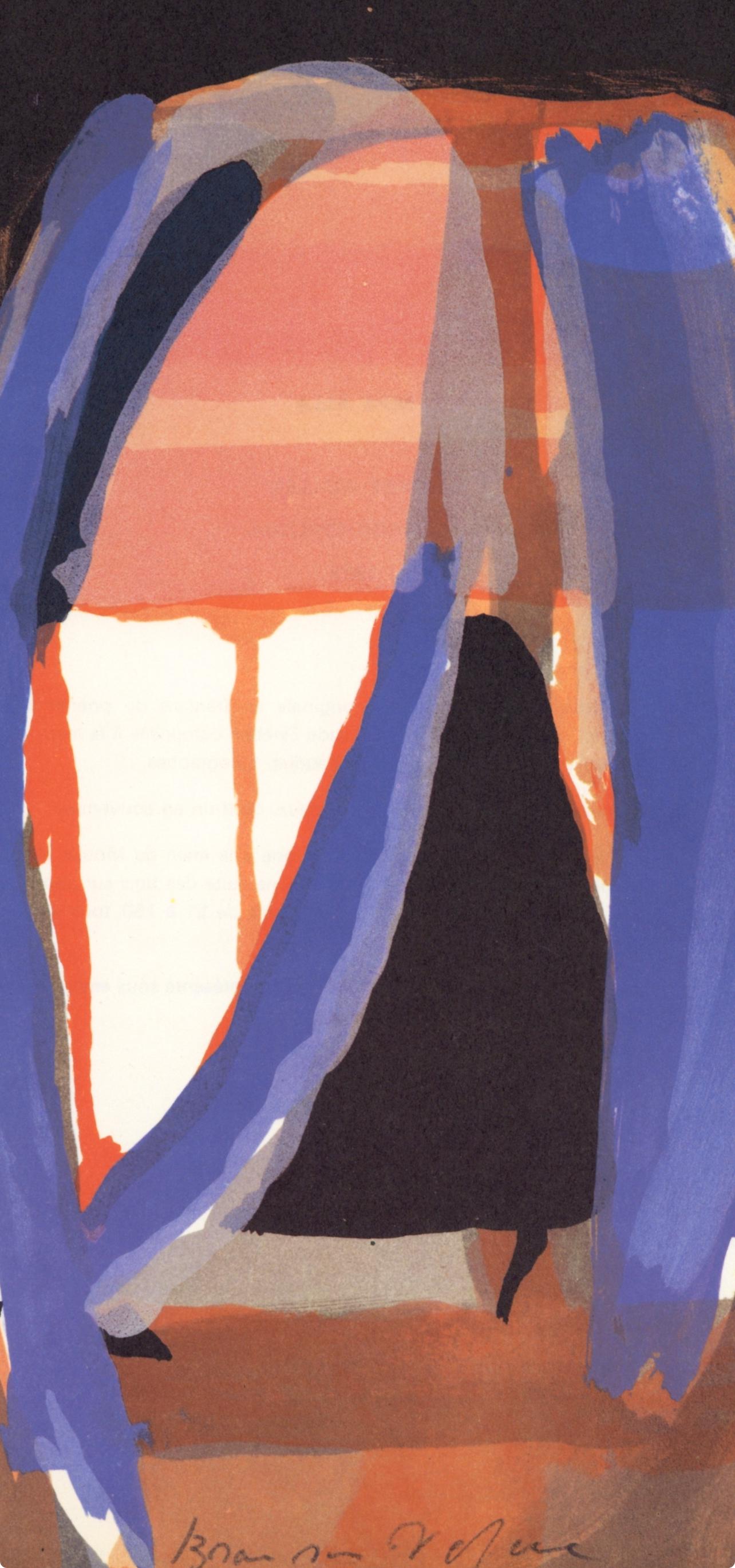 Geer Van Velde, Composition, Derrière le miroir, Limited Edition Lithograph