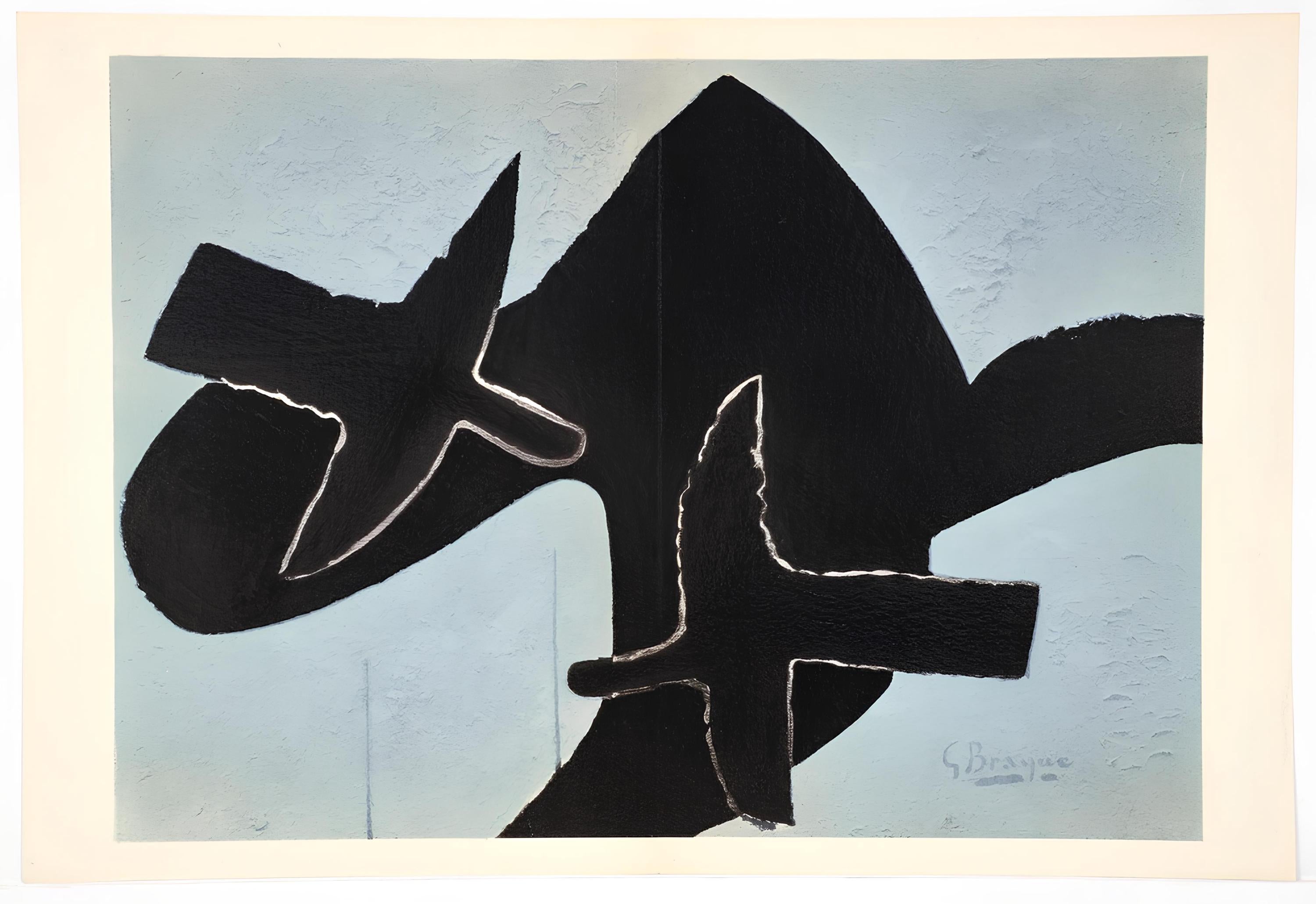 Georges Braque, Composition, Derrière le miroir, Limited Edition Lithograph