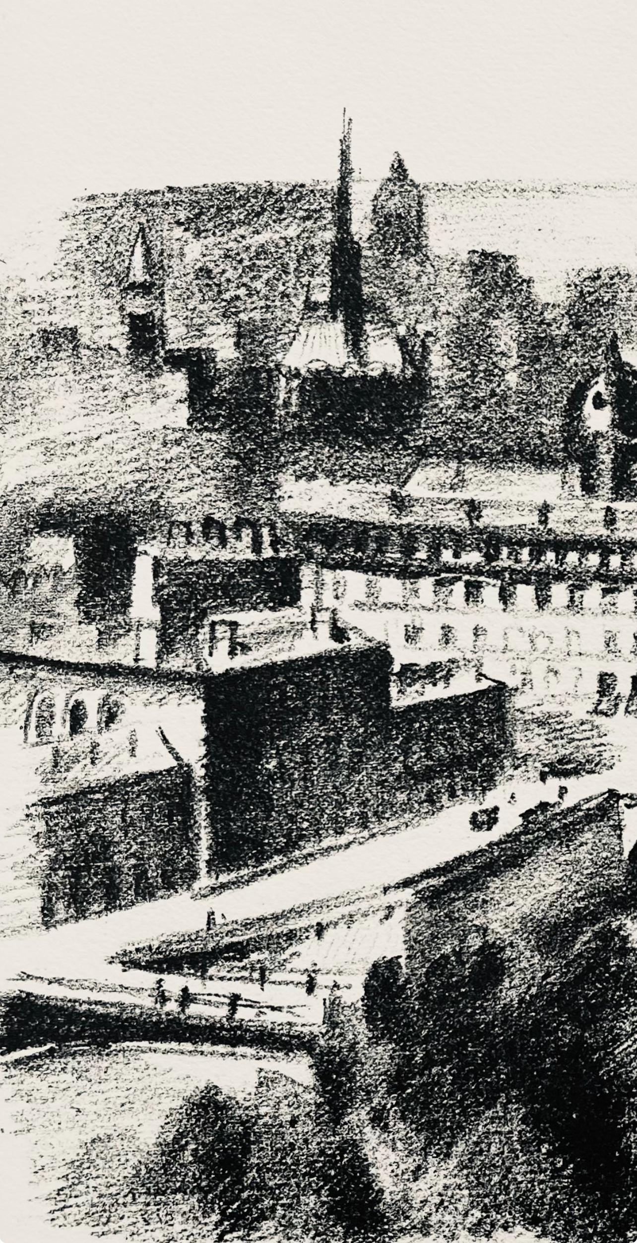 Robert Delaunay, La Seine et La Tour (Habasque 720-728), Allo! Paris!, Limited Edition Lithograph