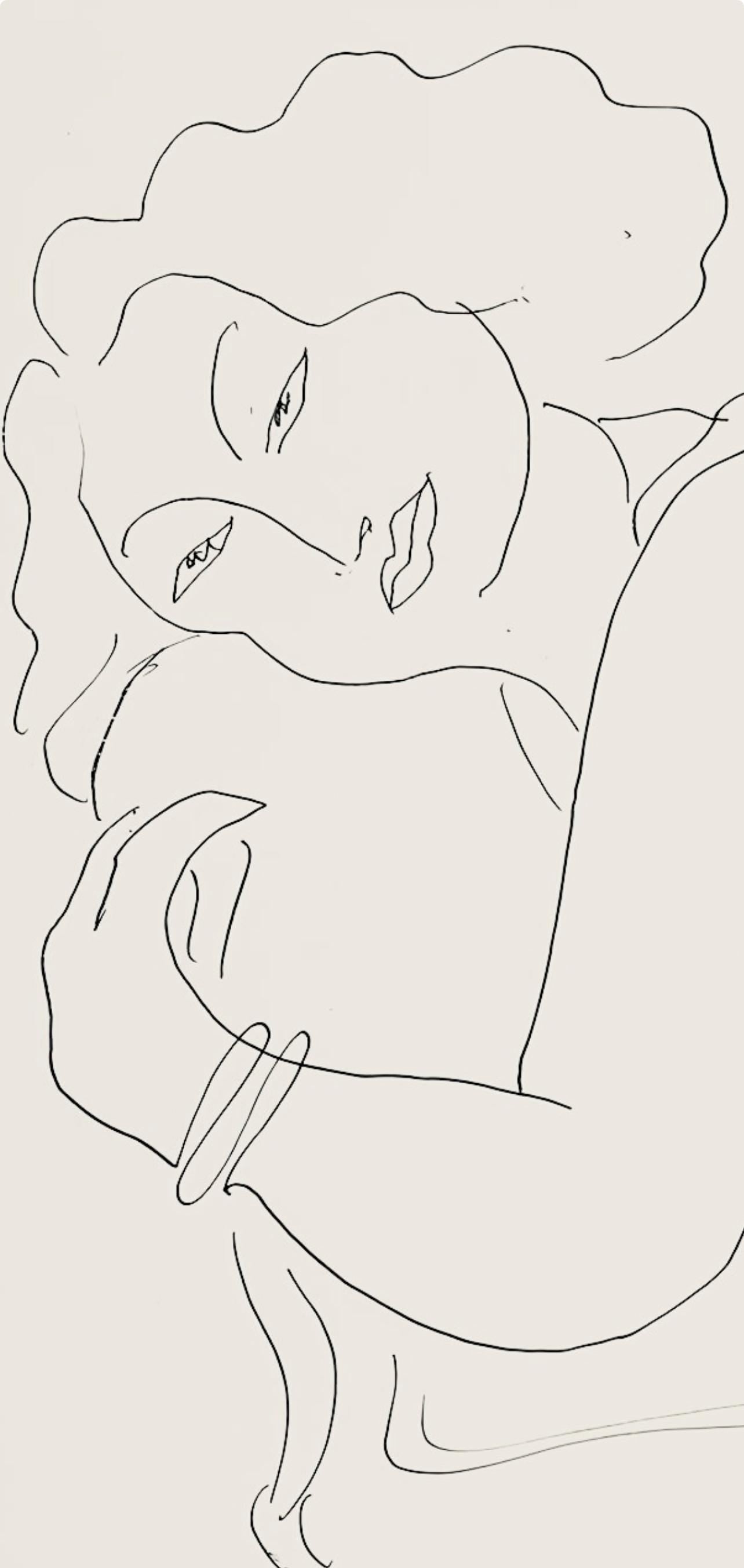 Henri Matisse, Série D, var. 6 (Duthuit 9), Henri Matisse, Dessins, Thèmes et variations, Limited Edition Lithograph