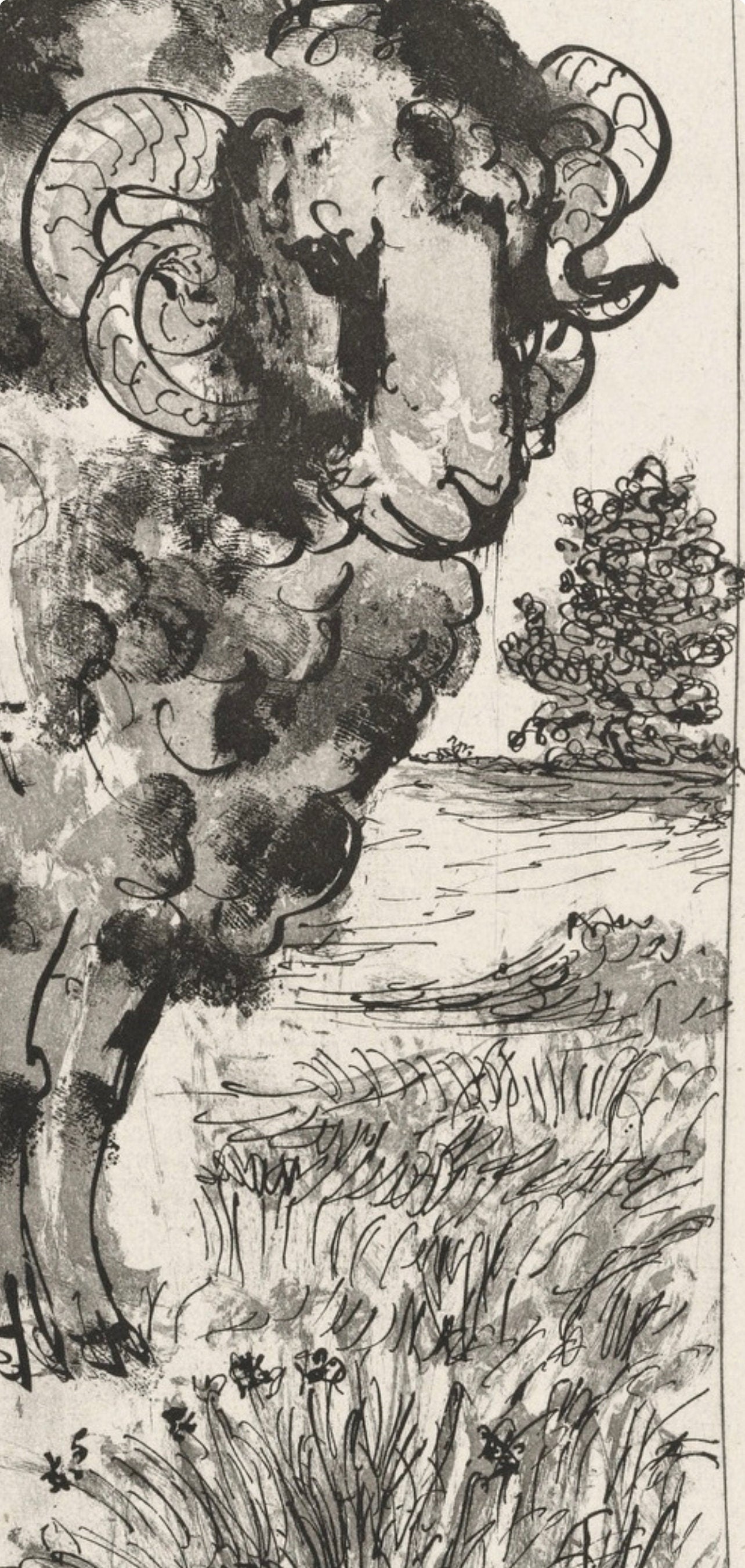 Pablo Picasso, Le Bélier, Histoire naturelle, Limited Edition Lithograph