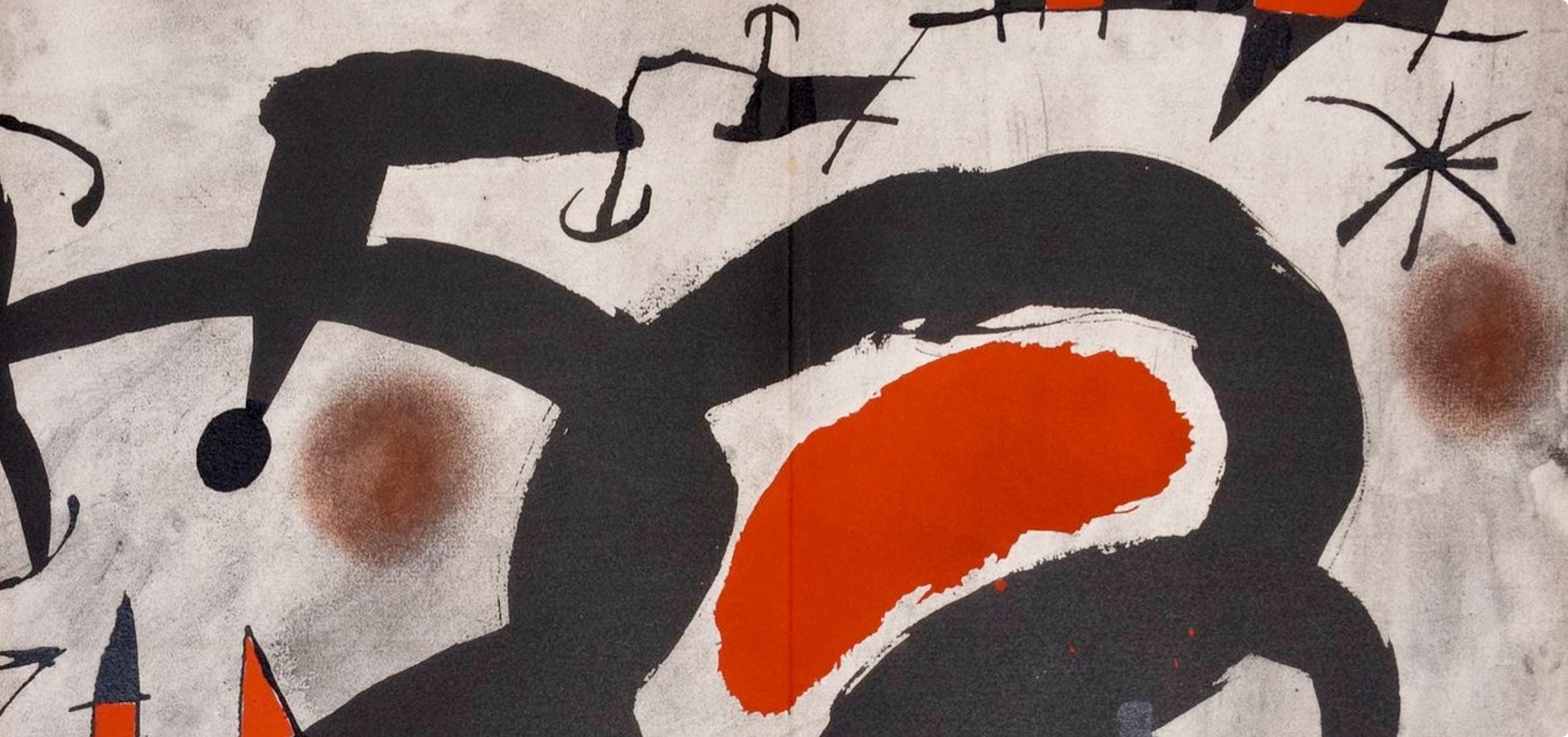 Joan Miró, Composition, Miró, Oiseau Solaire, Oiseau Lunaire, Étincelles, Limited Edition Lithograph