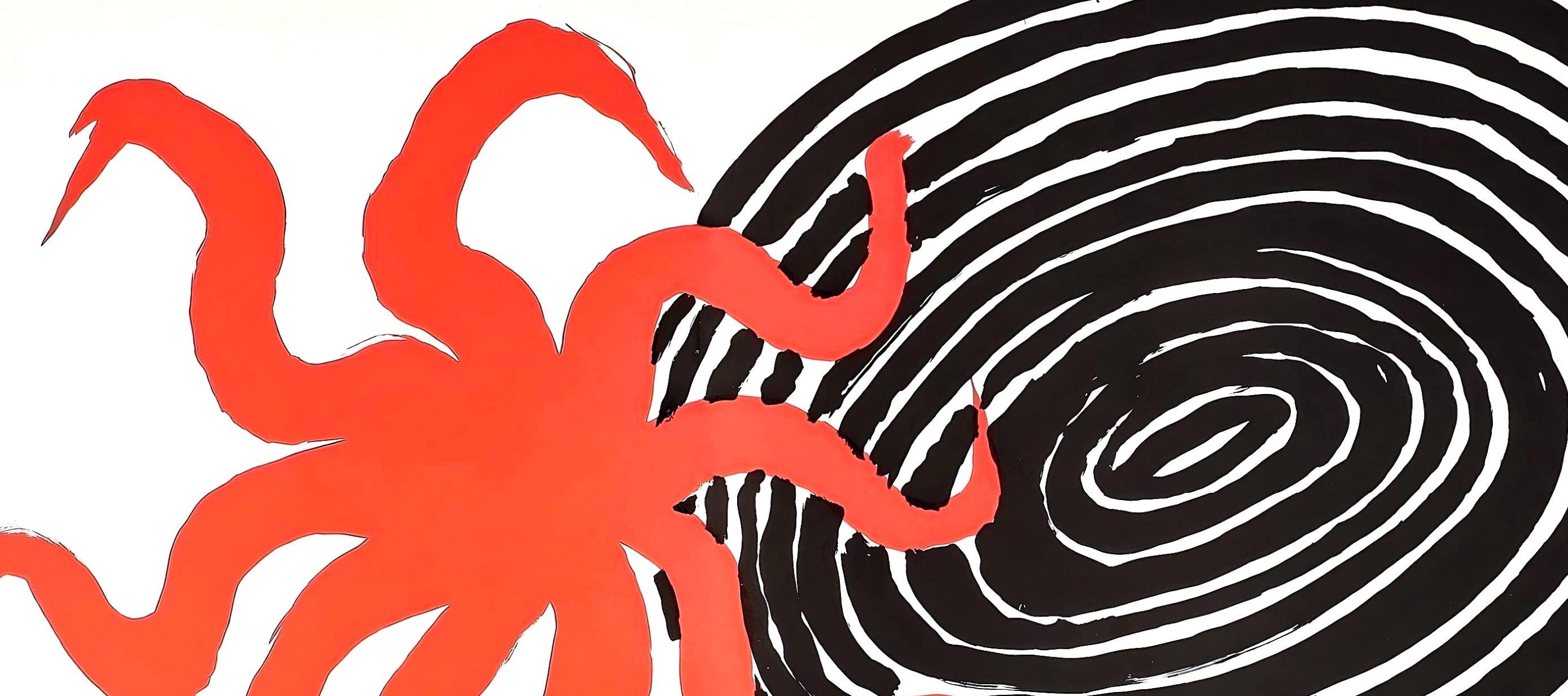 Alexander Calder, Composition, Derrière le miroir, Limited Edition Lithograph