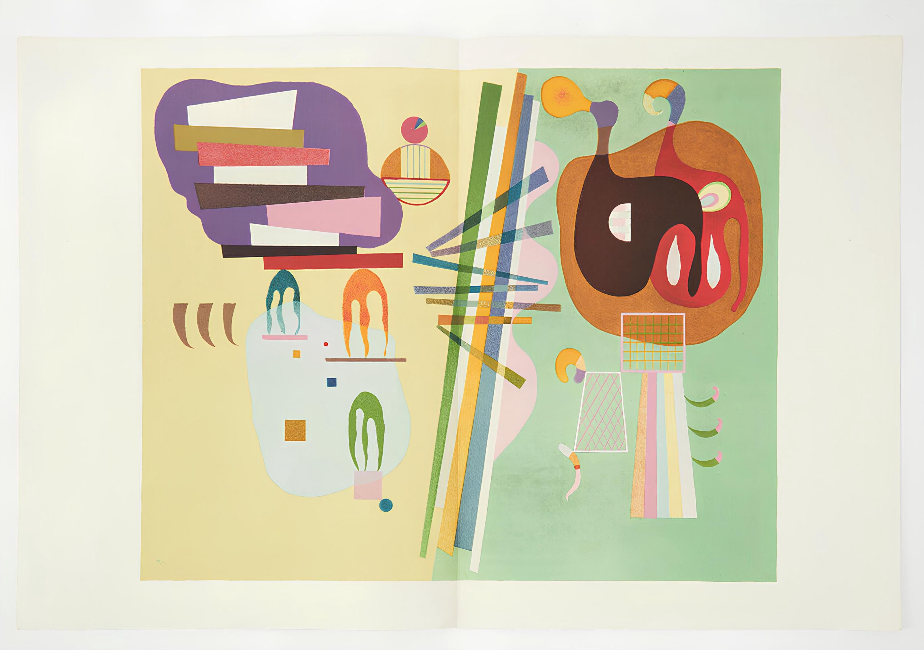 Wassily Kandinsky, Composition, Derrière le miroir, Limited Edition Lithograph