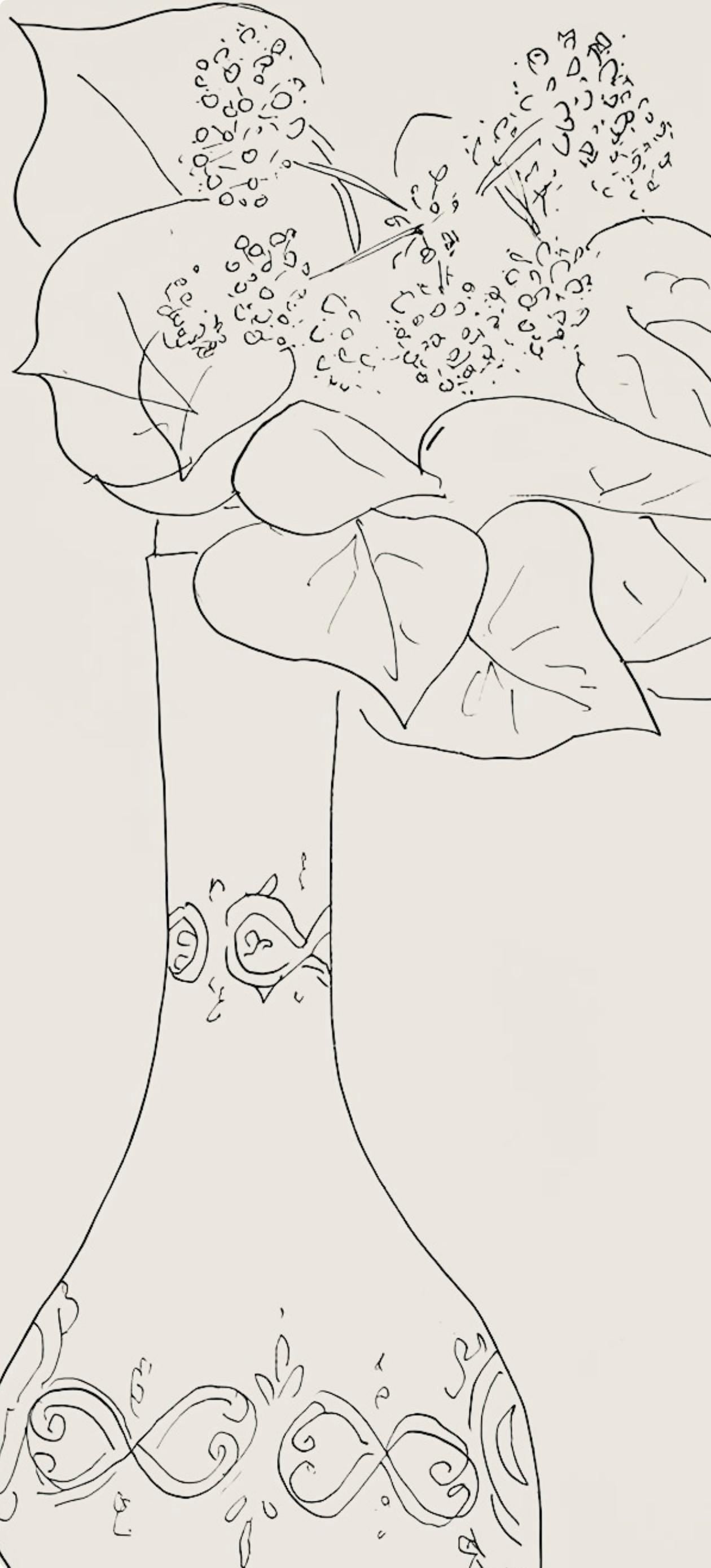 Henri Matisse, Série J, var. 1 (Duthuit 9), Henri Matisse, Dessins, Thèmes et variations, Limited Edition Lithograph