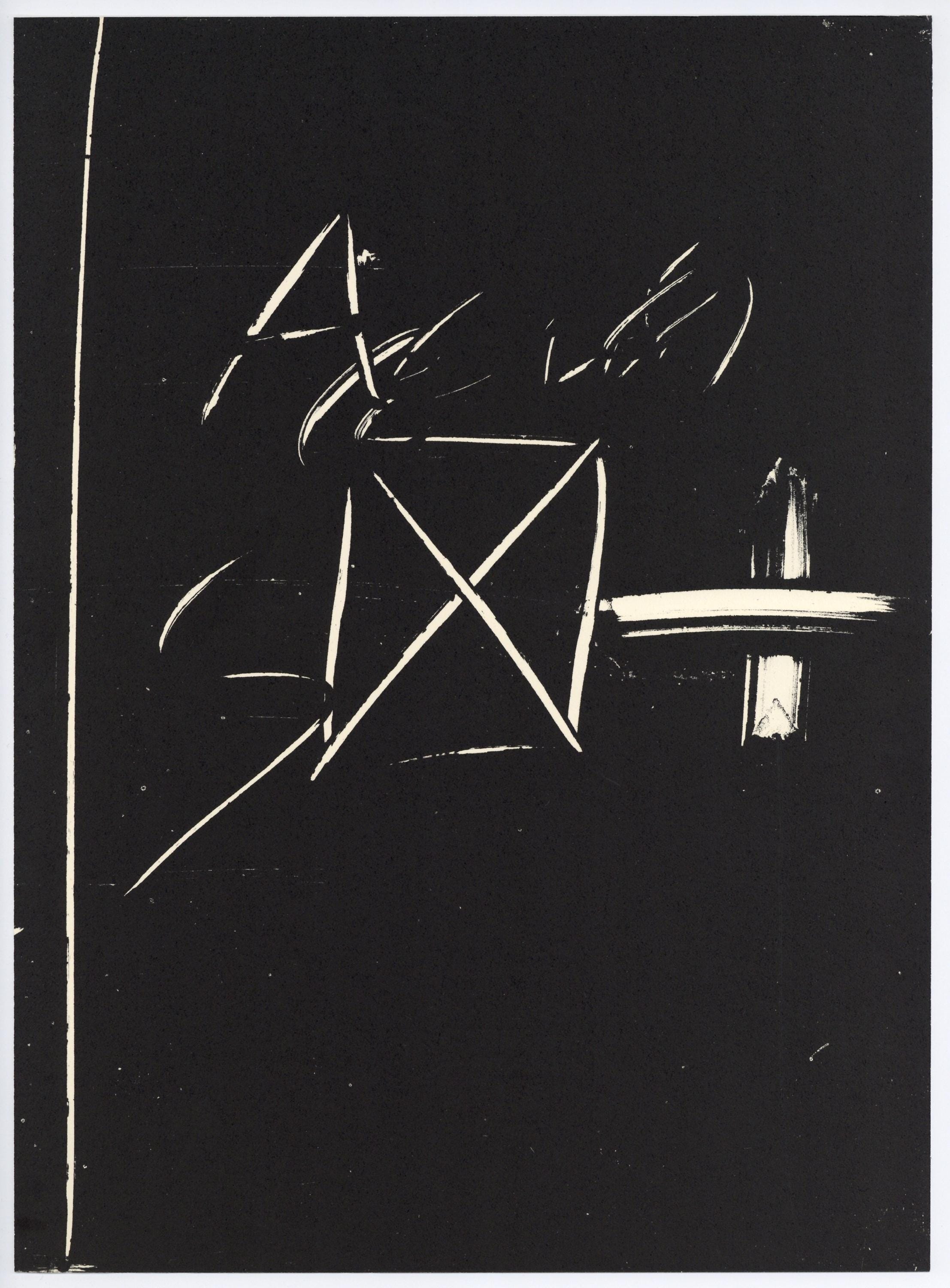 Antoni Tàpies, Composition, Derrière le miroir, Limited Edition Lithograph