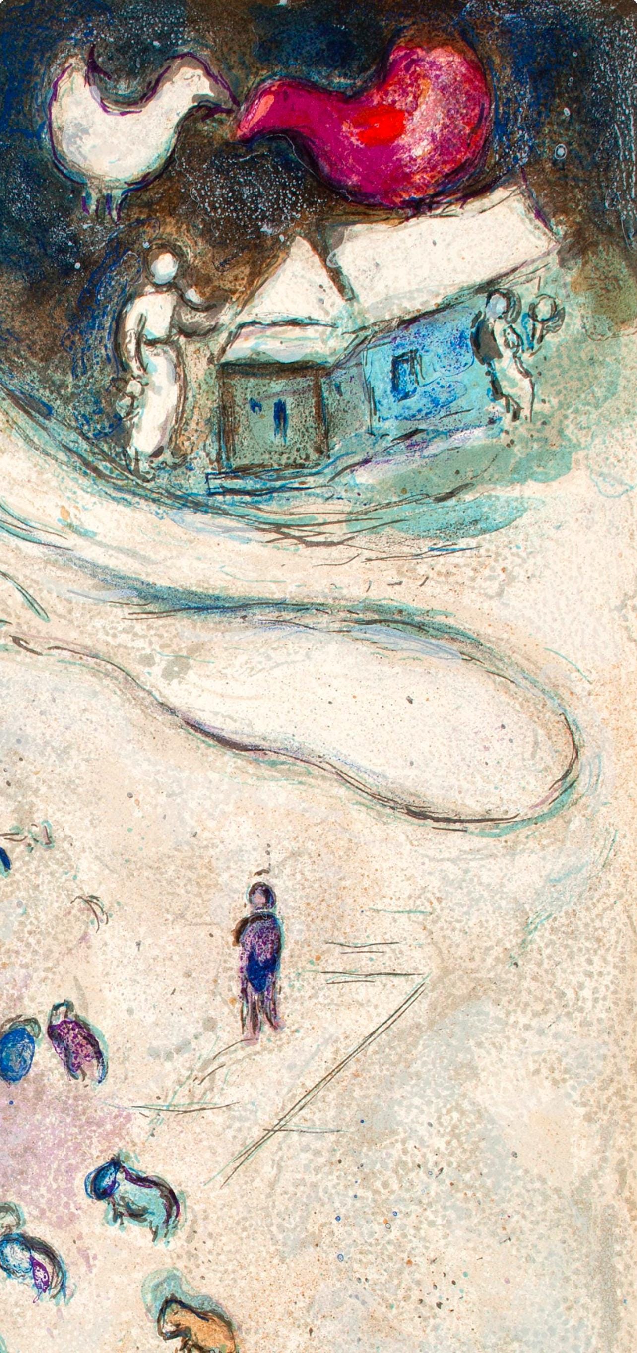 Marc Chagall, L'Hiver, Daphnis et Chloé, Limited Edition Héliogravure