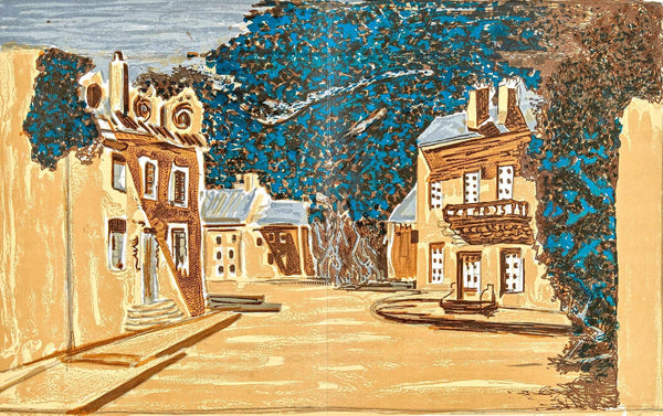 Georges Braque, Decor pour Les Facheux (Mourlot 107), Regards sur Paris, Limited Edition Lithograph