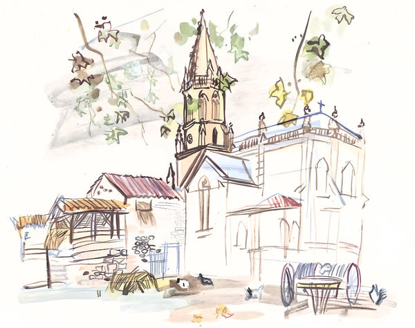 Raoul Dufy, L'église de Lestel, Vacances forcées