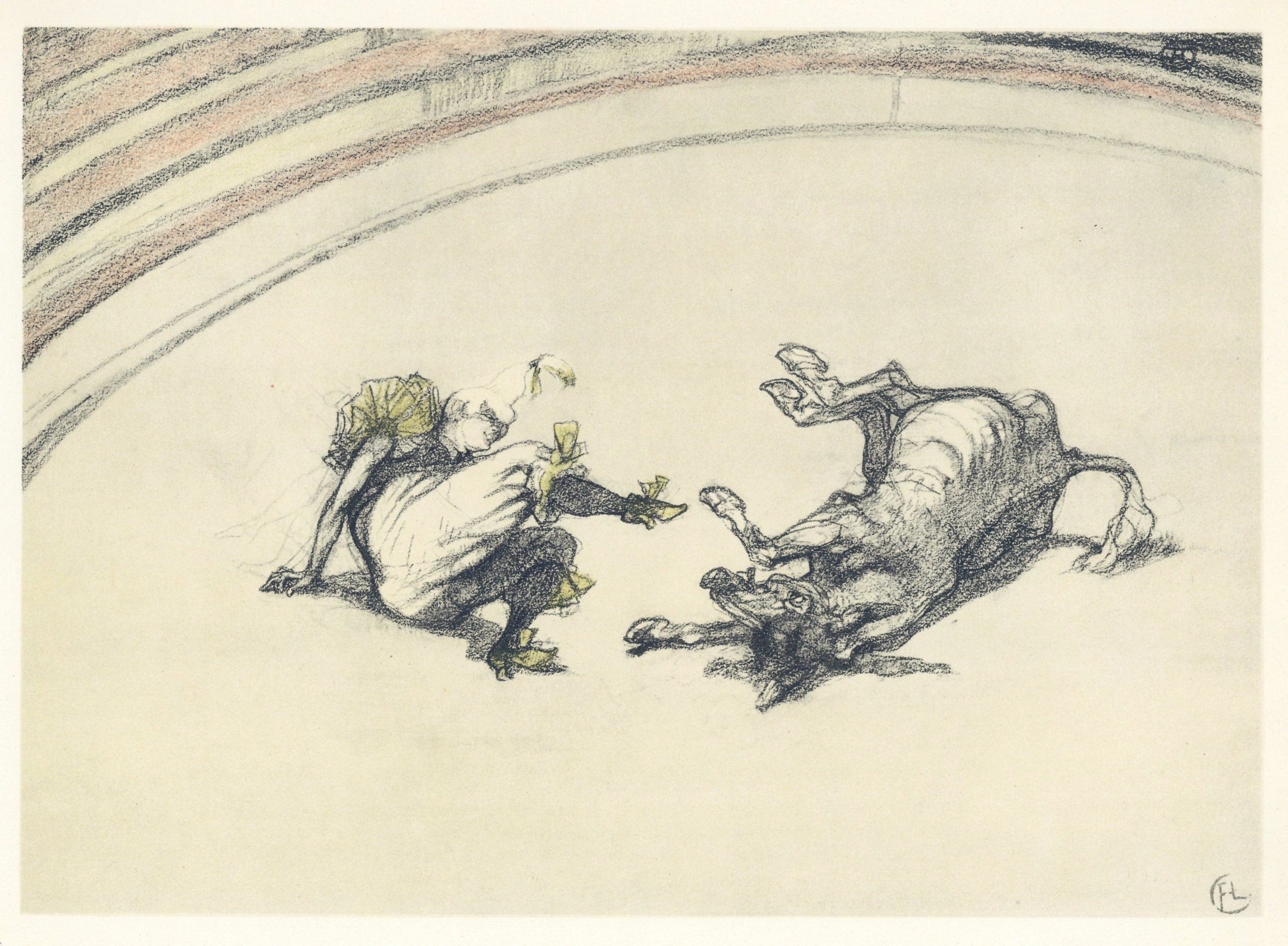 Henri de Toulouse-Lautrec, Clownesse et cheval, The Circus by Toulouse-Lautrec, Limited Edition Lithograph