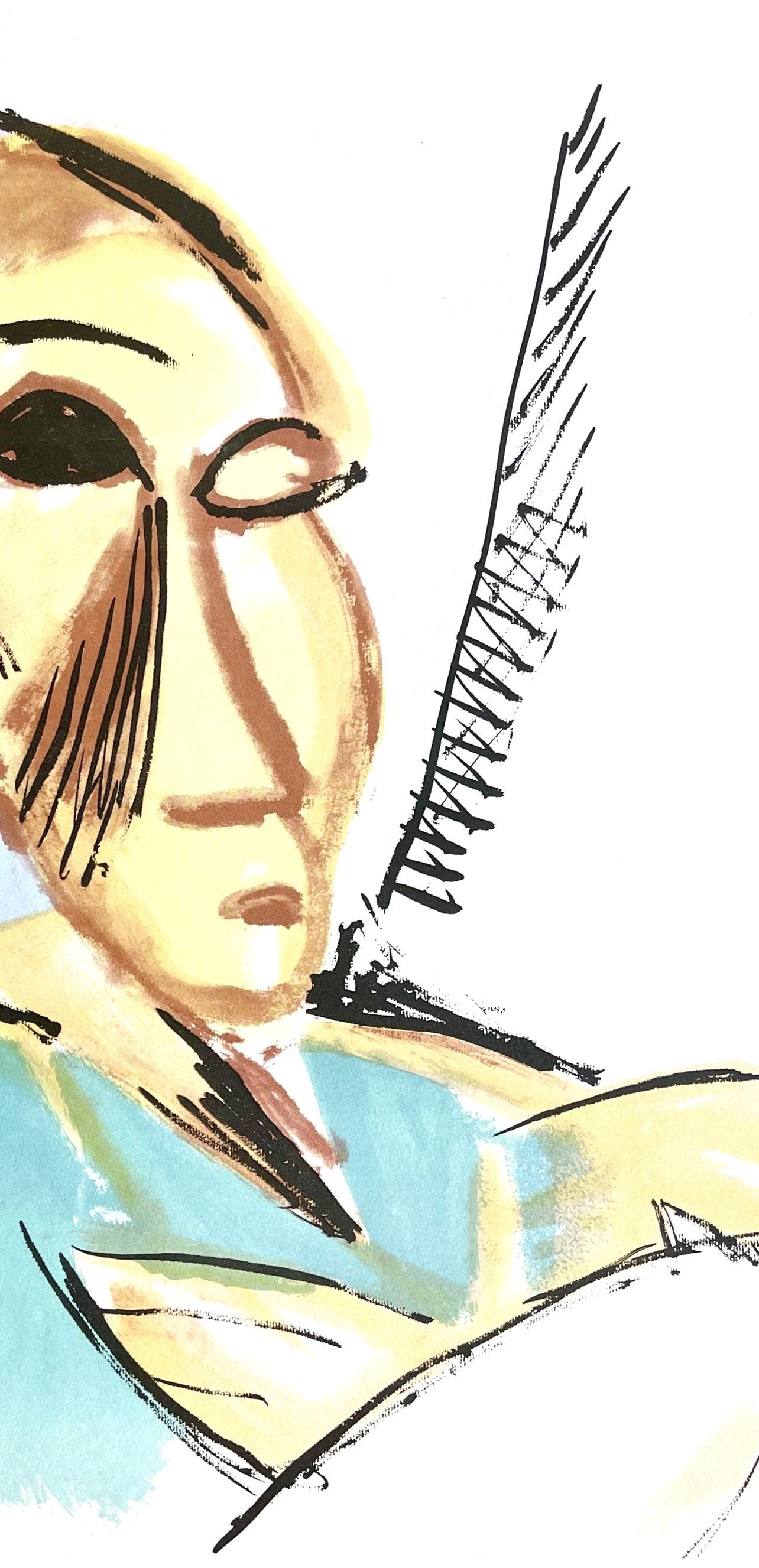Pablo Picasso, Study for Les Demoiselles D'Avignon (Orozco 95), Picasso: Fifteen Drawings, Limited Edition Lithograph