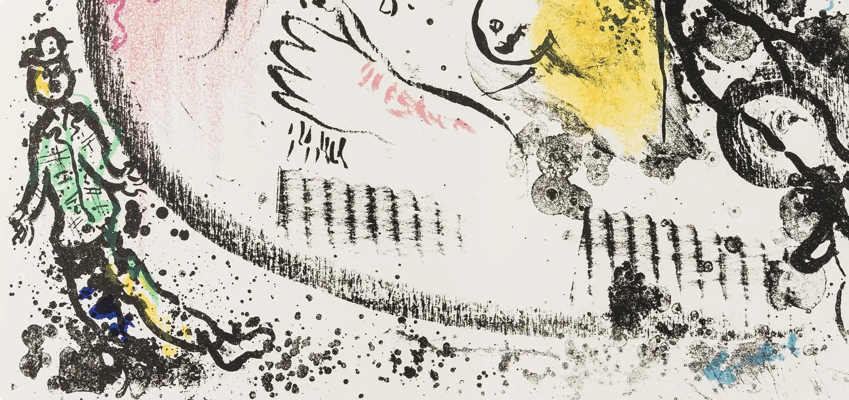 Marc Chagall, Composition (Mourlot 605), Derrière le miroir, Limited Edition Lithograph