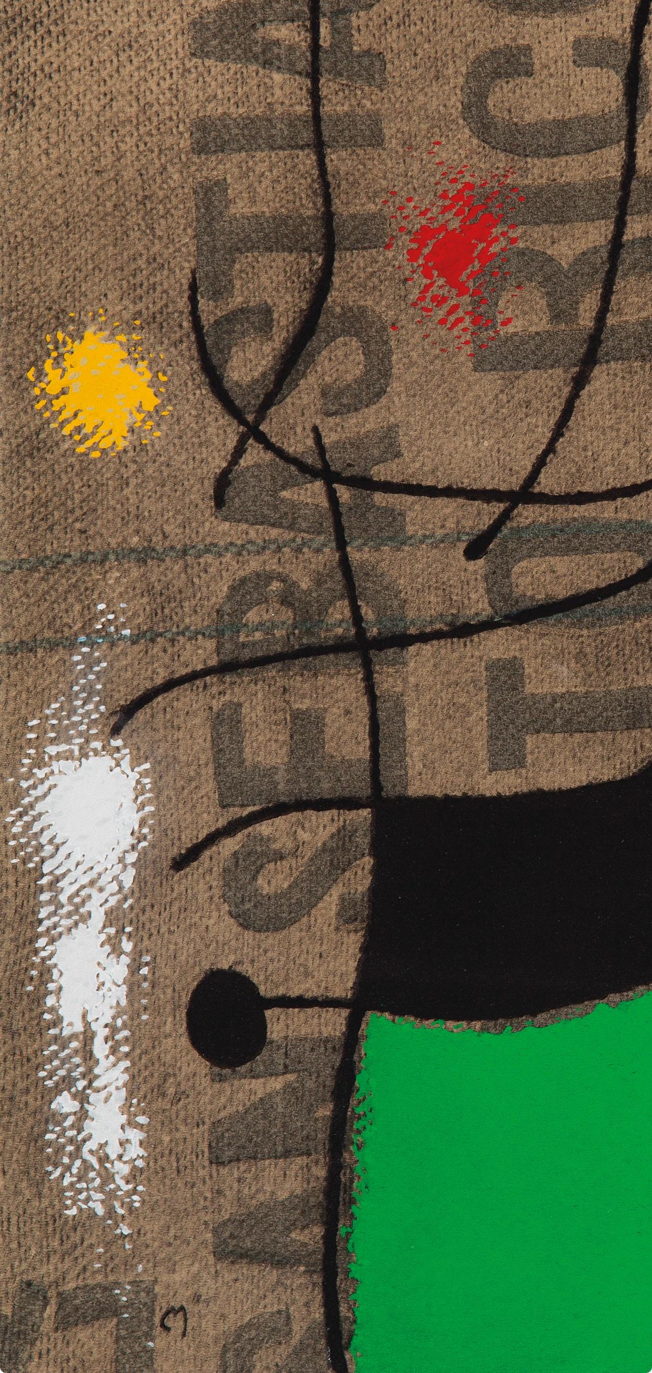 Joan Miró, Composition (Cramer 69; Dupin 292; Mourlot 286-294), Miró 1959-1960, Limited Edition Lithograph