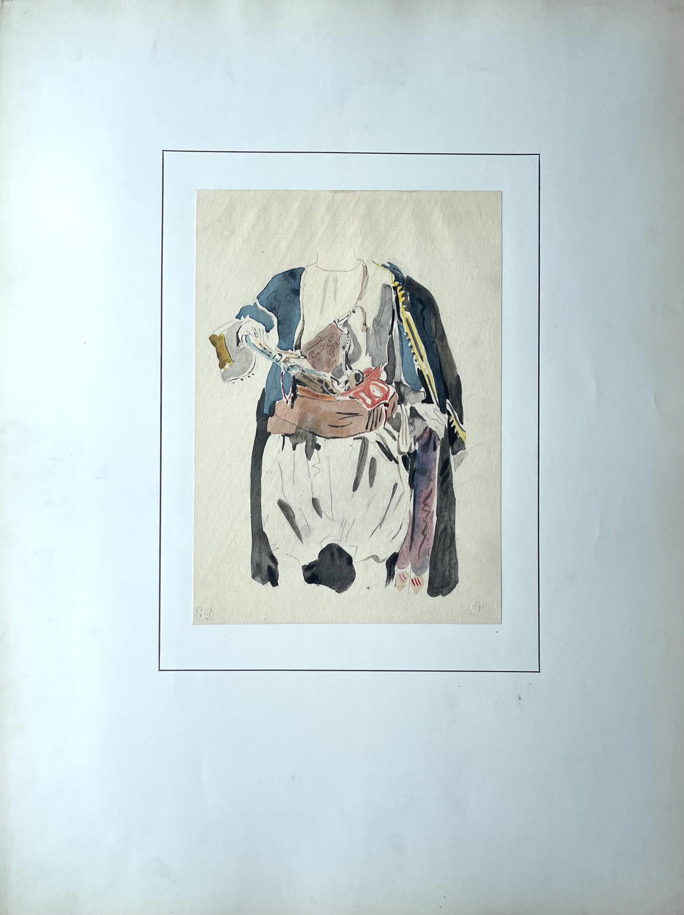 Eugène Delacroix, Composition, Trente et un Dessins et Aquarelles du Maroc, Limited Edition Lithograph