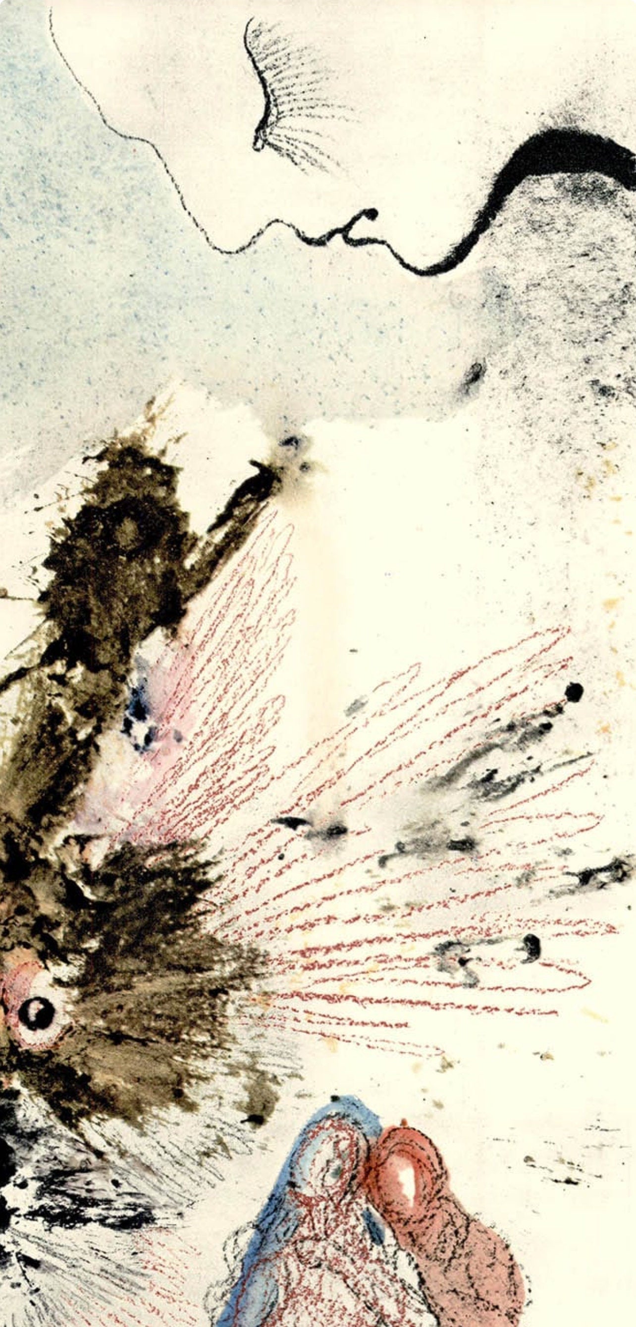 Salvador Dali, Composition (Michler/Löpsinger 1600; Field 69-3), Biblia Sacra, Limited Edition Lithograph
