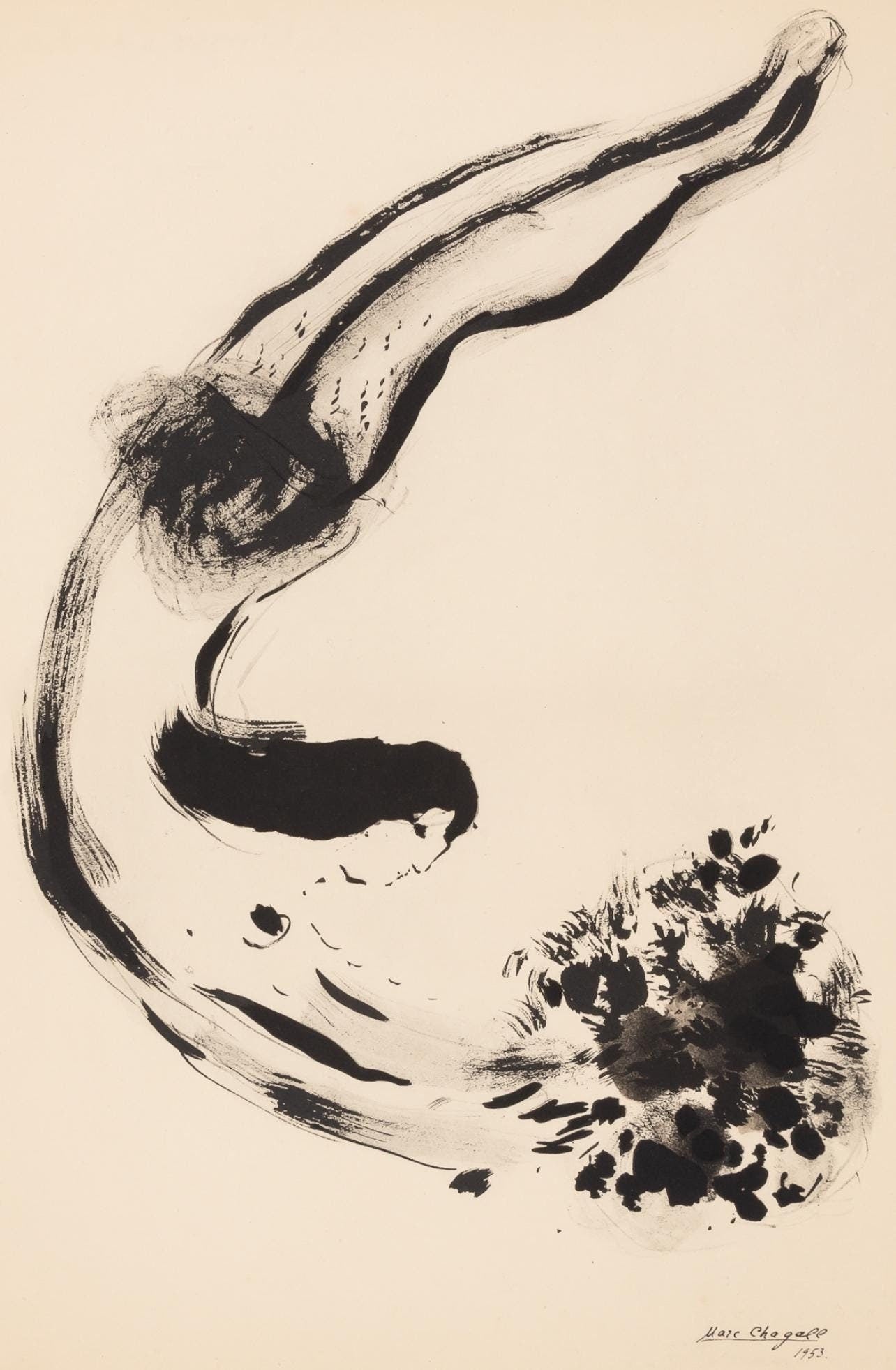 Marc Chagall, Composition, Couleur amour, Limited Edition Lithograph