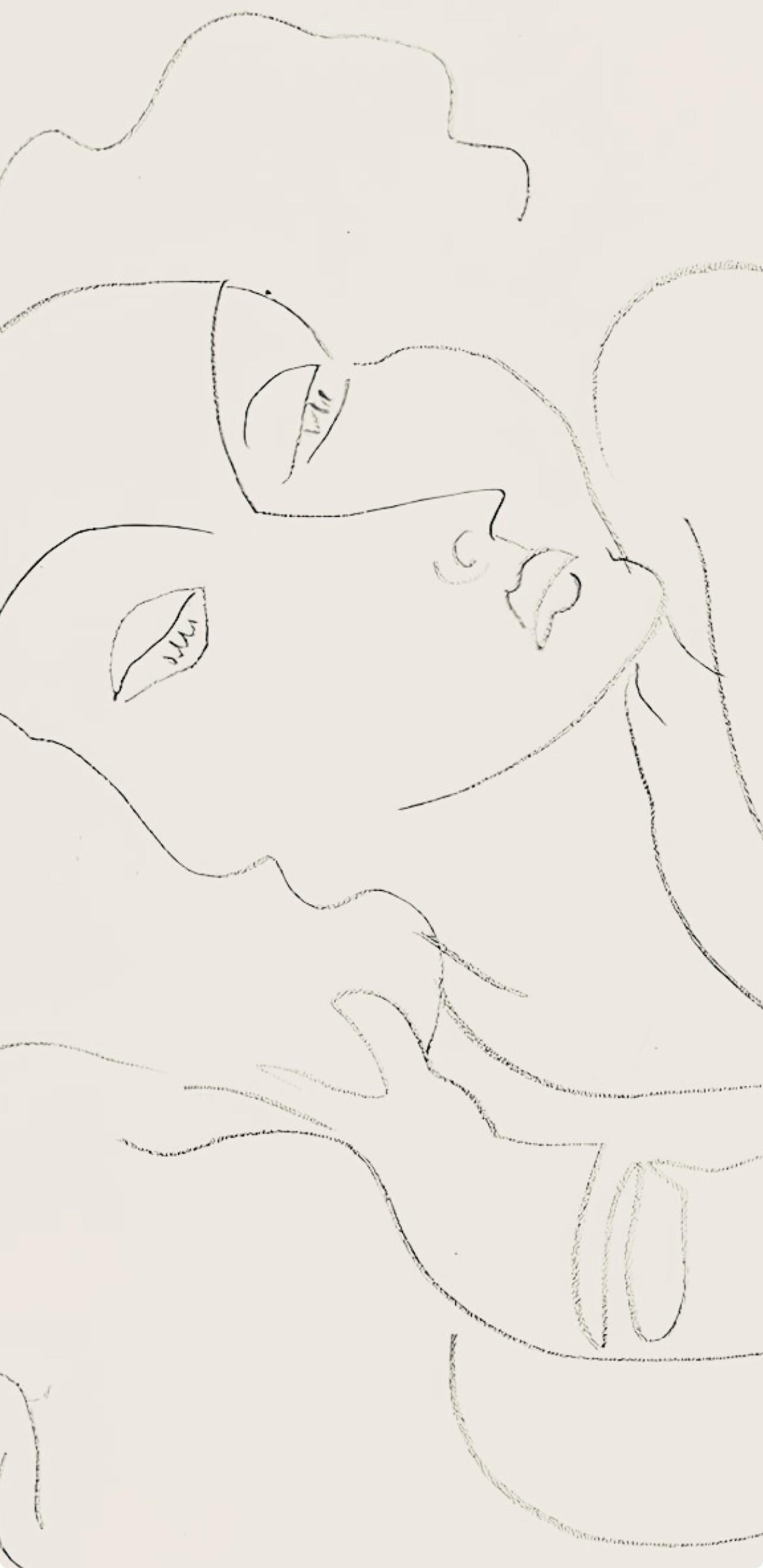 Henri Matisse, Série F, var. 9 (Duthuit 9), Henri Matisse, Dessins, Thèmes et variations, Limited Edition Lithograph