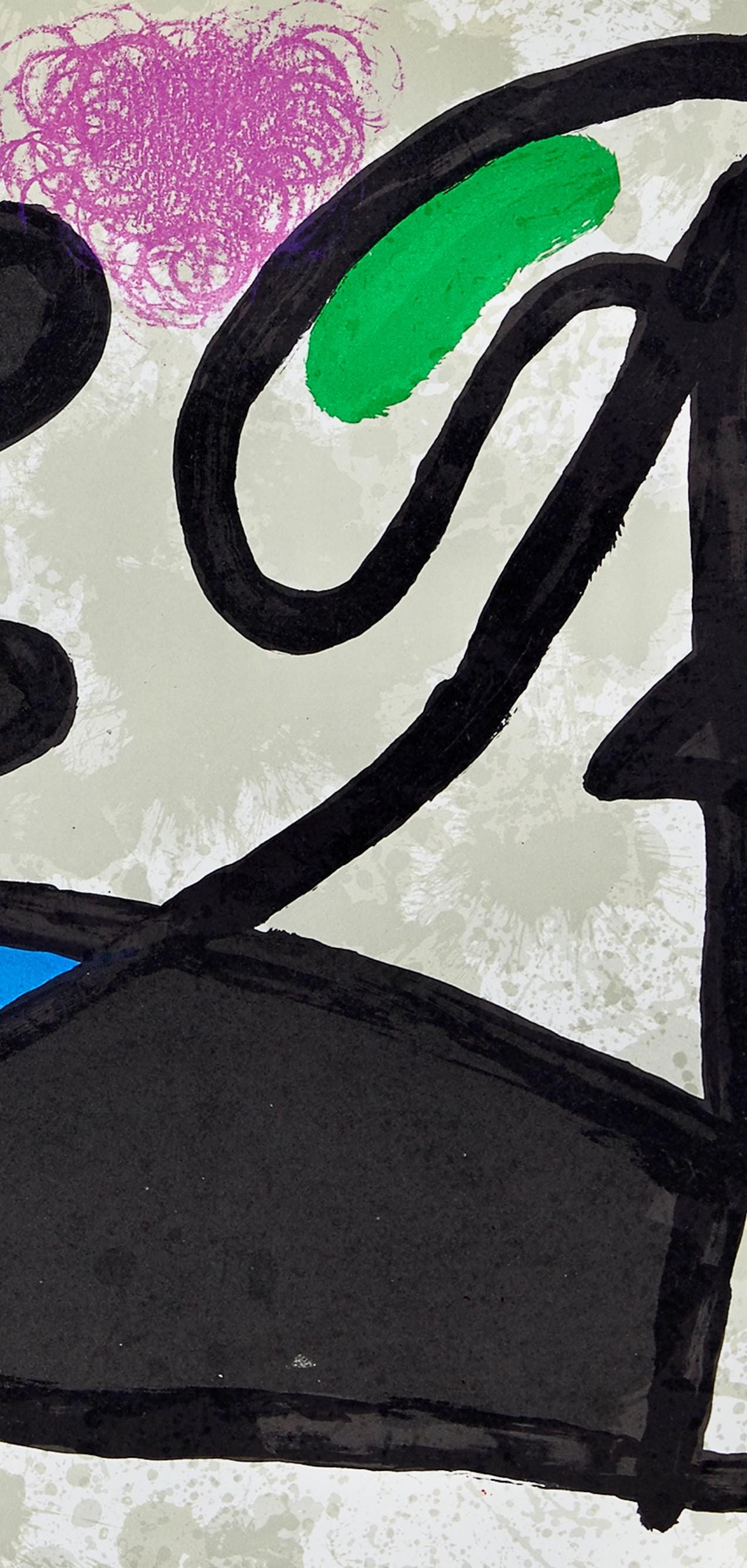 Joan Miró, Composition, Derrière le miroir, Limited Edition Lithograph