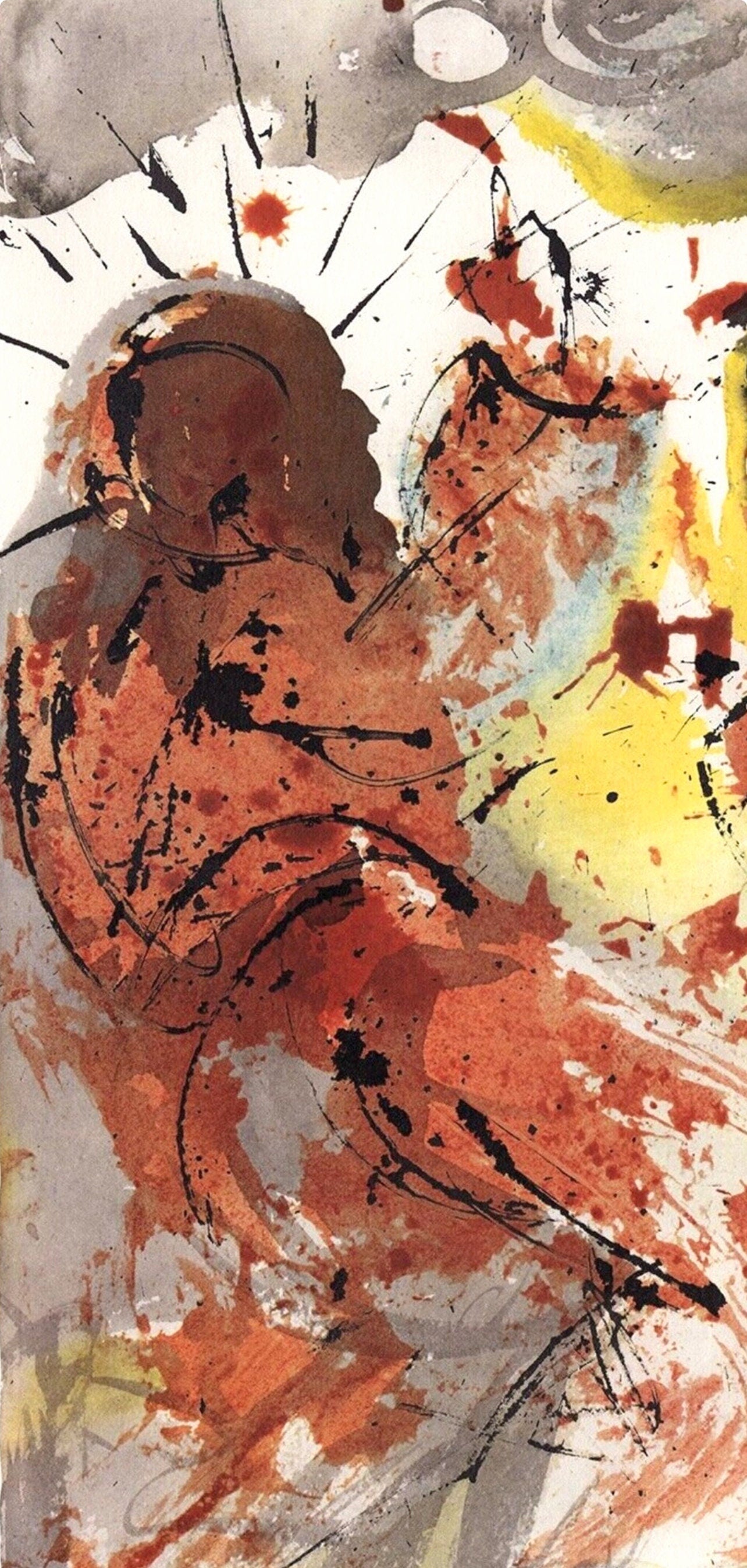 Salvador Dali, Composition (Michler/Löpsinger 1600; Field 69-3), Biblia Sacra, Limited Edition Lithograph