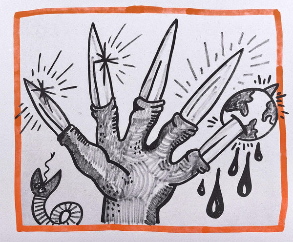 Keith Haring, Composition, Against All Odds, Limited Edition Lithograph